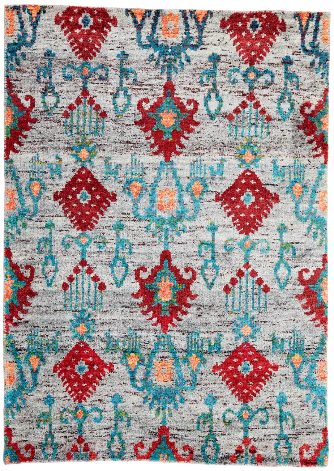 Silk Sari Teppich Multi Colour 180423 - FASMAS