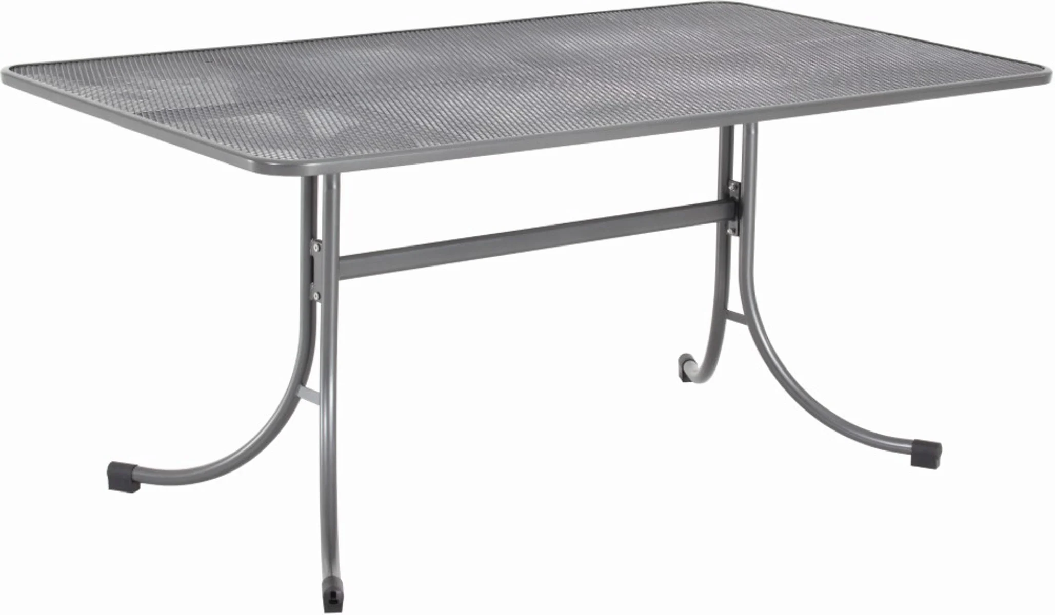 MWH Universal Gartentisch Stahl Iron-Grey