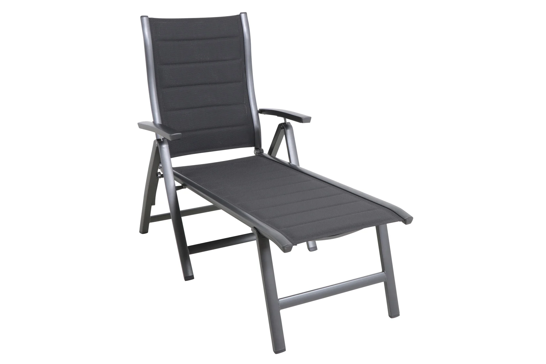 Royal Garden Richmond Gartenliege Aluminium/Polyester Iron Grey/Anthrazit