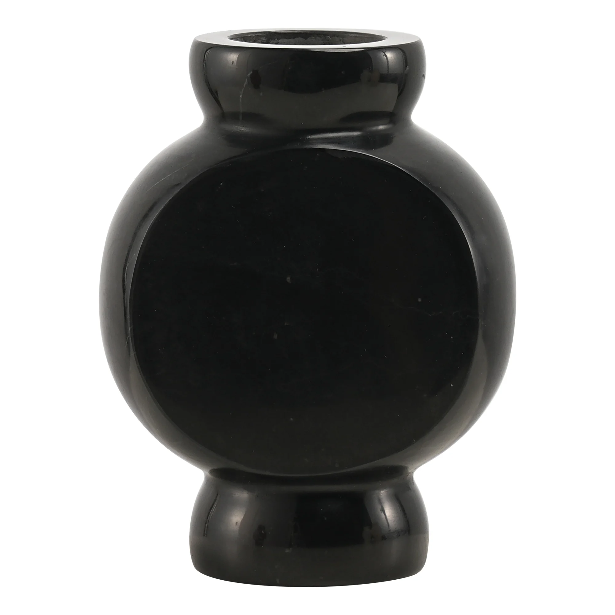 Marmorvase Circle Schwarz - Mr. Stoned