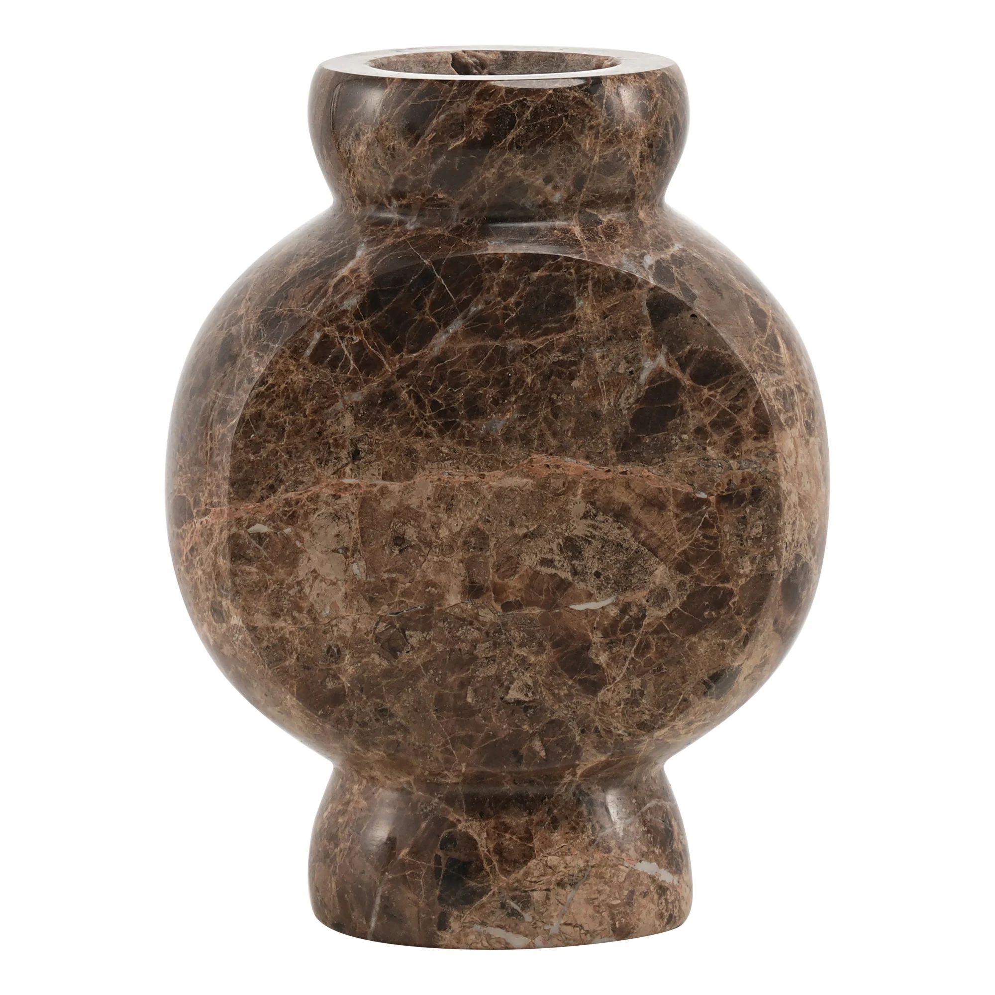Marmorvase Circle Braun - Mr. Stoned