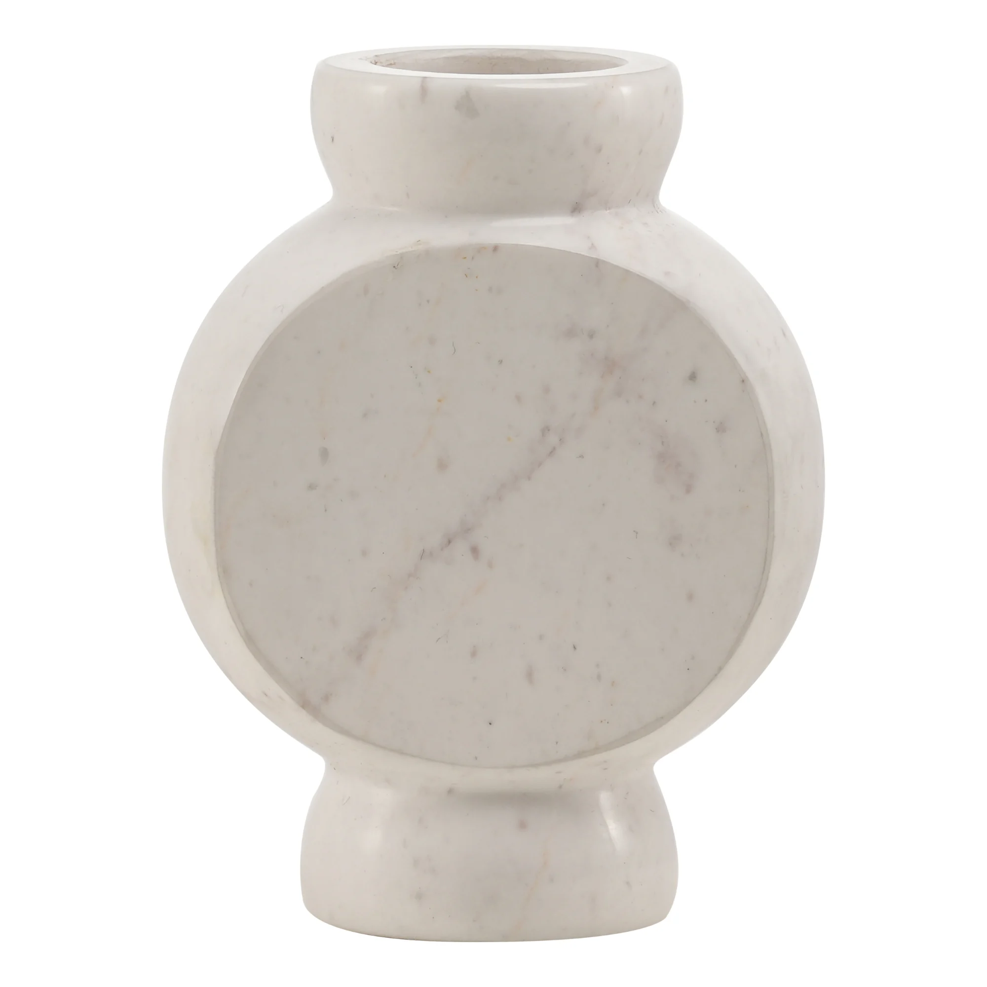 Marmorvase Circle Weiß - Mr. Stoned