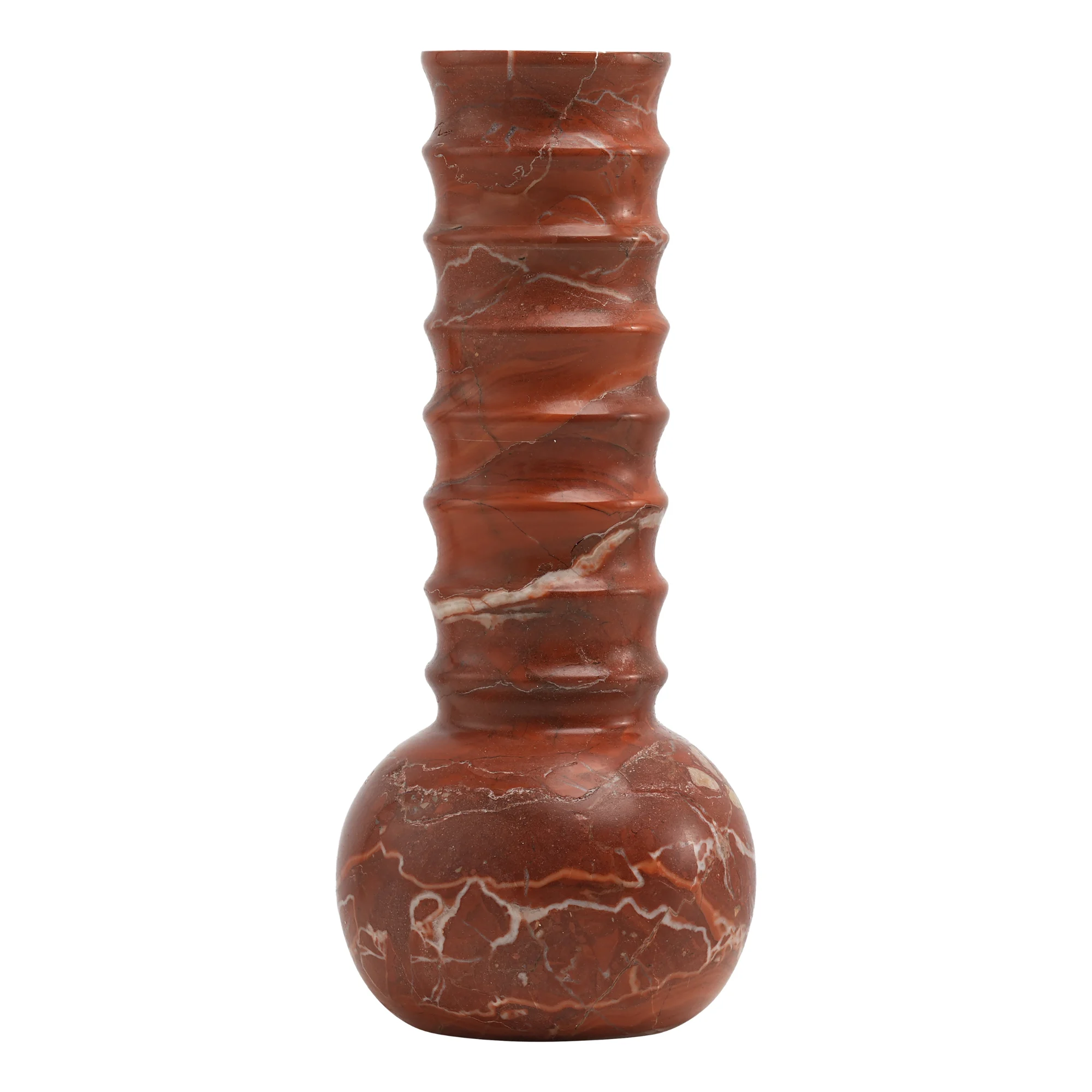 Marmorvase Geriffelt Rot - Mr. Stoned