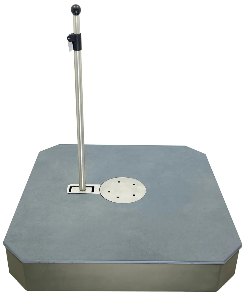 Liro Maxi Plus Sonnenschirmständer mit Keramik Dekor Platte 120 kg