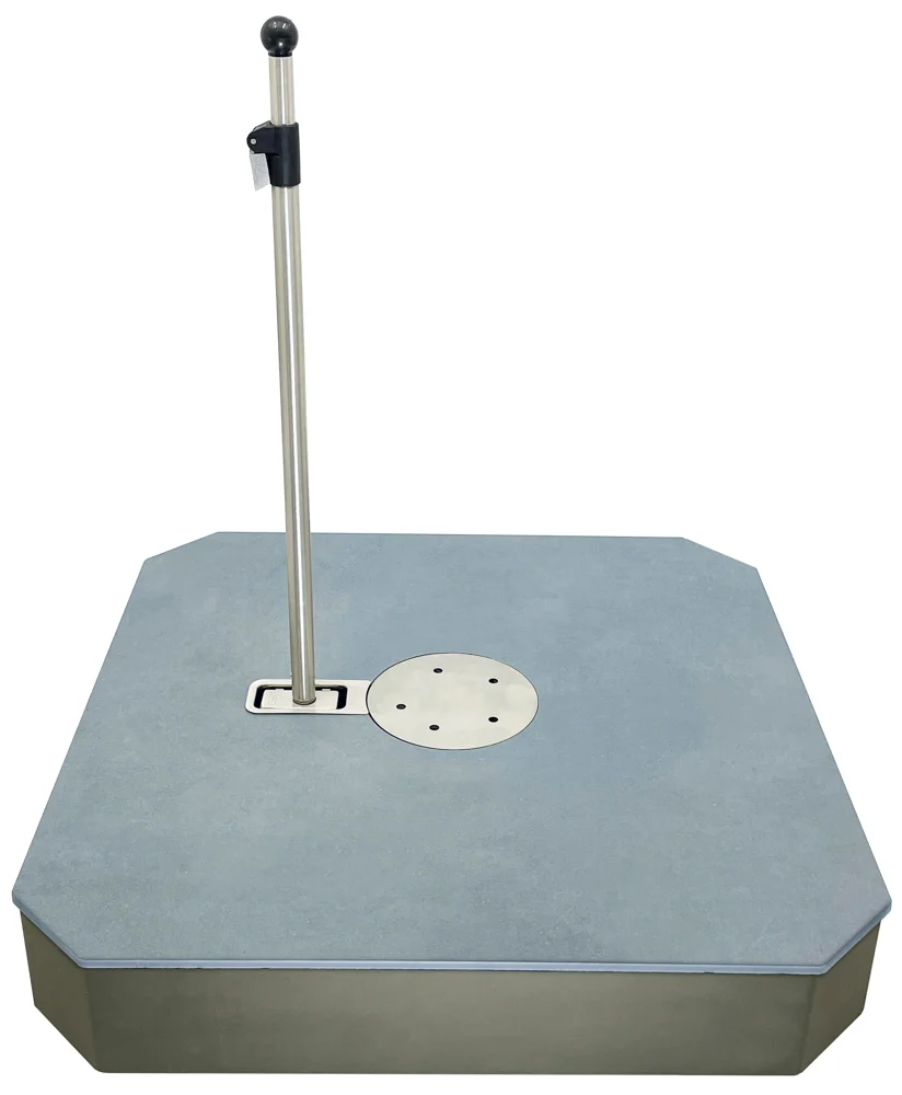 Liro Maxi Plus Sonnenschirmständer mit Keramik Dekor Platte 180 kg