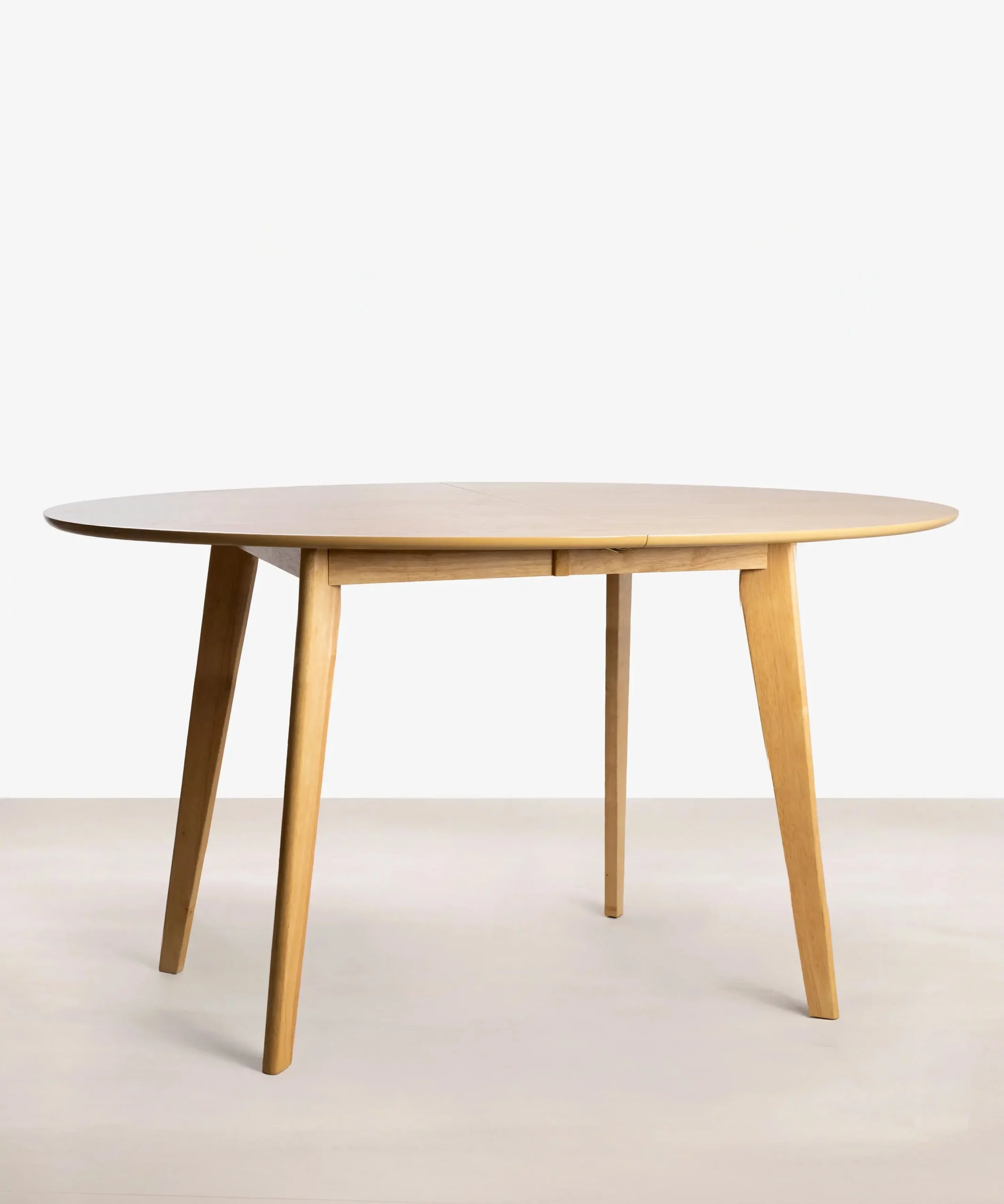 Ausziehbarer ovaler Esstisch aus Holz (150-200 x 90 cm)