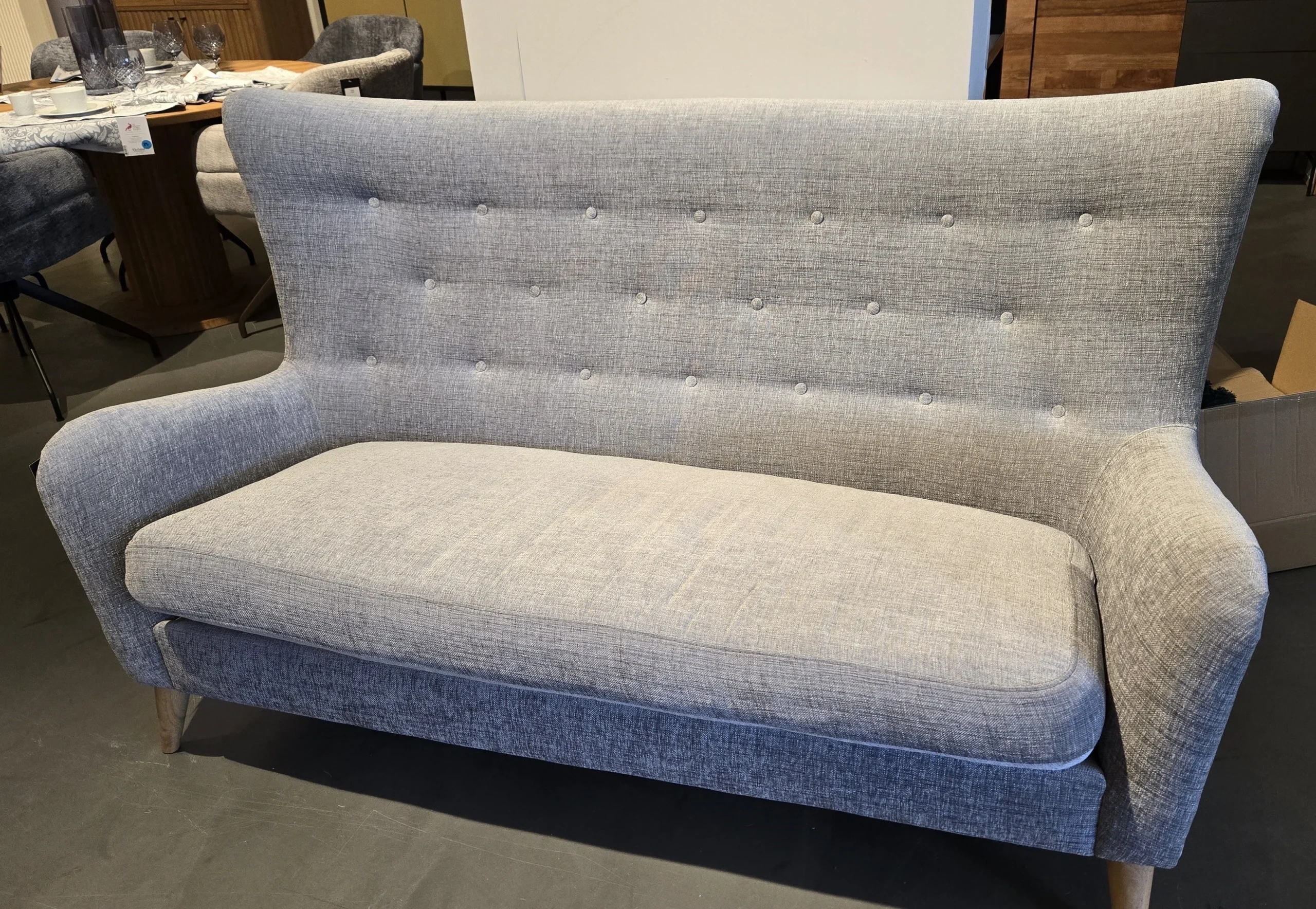 Molly Sofa Stoff Grey - FASMAS