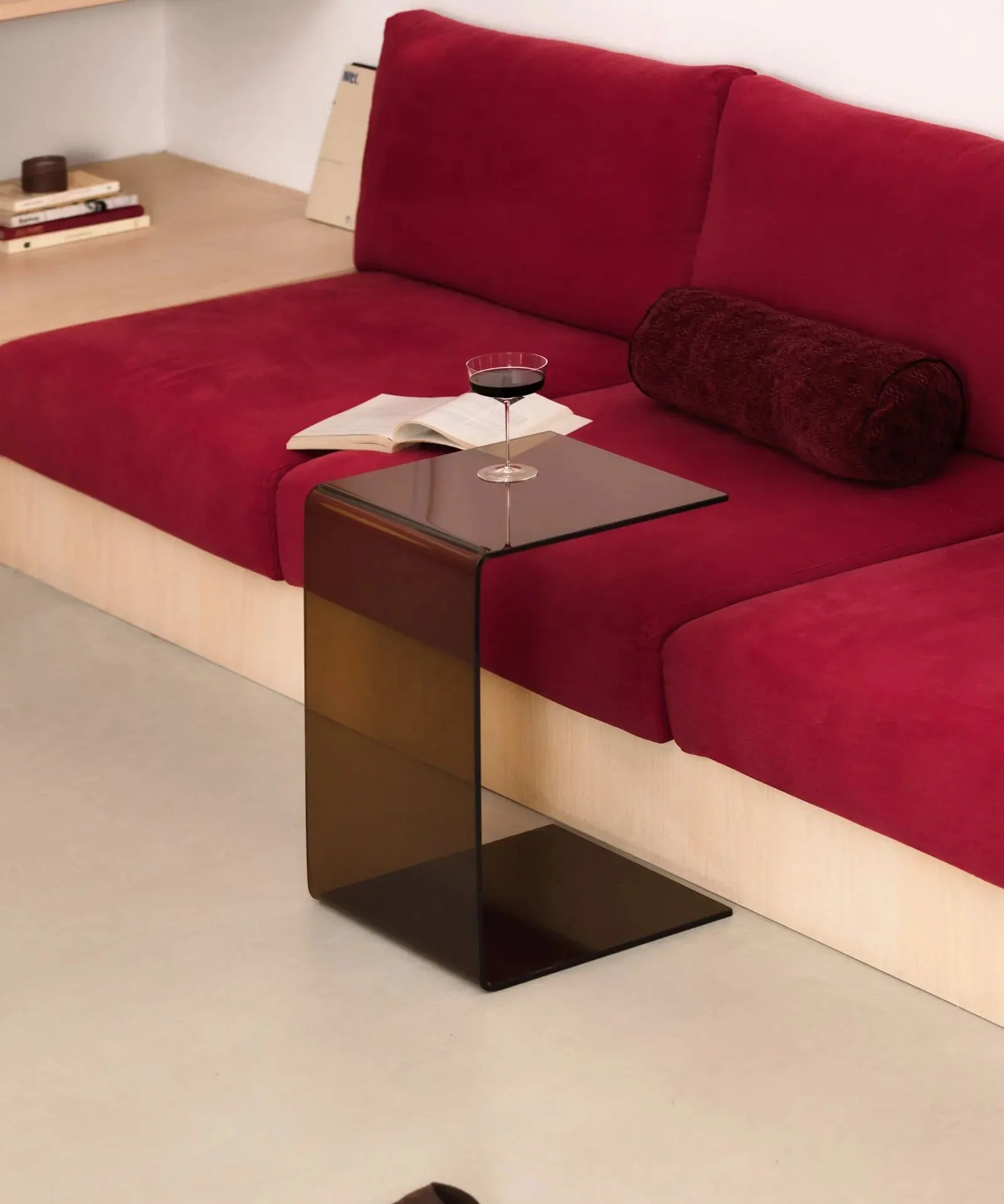 Tossa Beistelltisch aus Glas - Northdeco