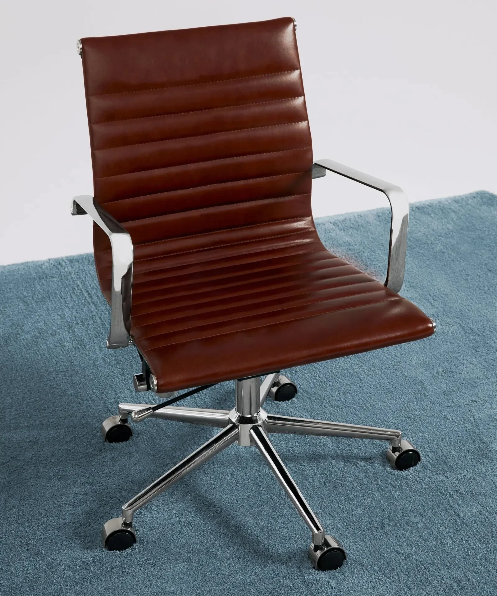 Bürostuhl aus Leder Low Back Orson - Northdeco