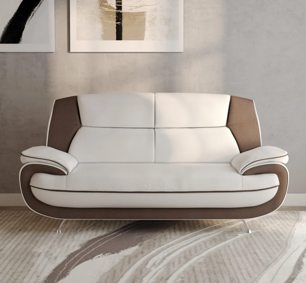 Sofa 2-Sitzer modern für das Wohnzimmer, Stoff Kronos, PALERMO