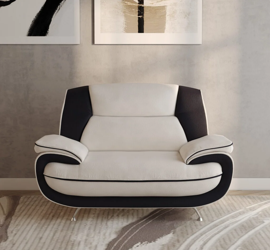 Sessel modern für das Wohnzimmer, Kunstleder Soft, PALERMO