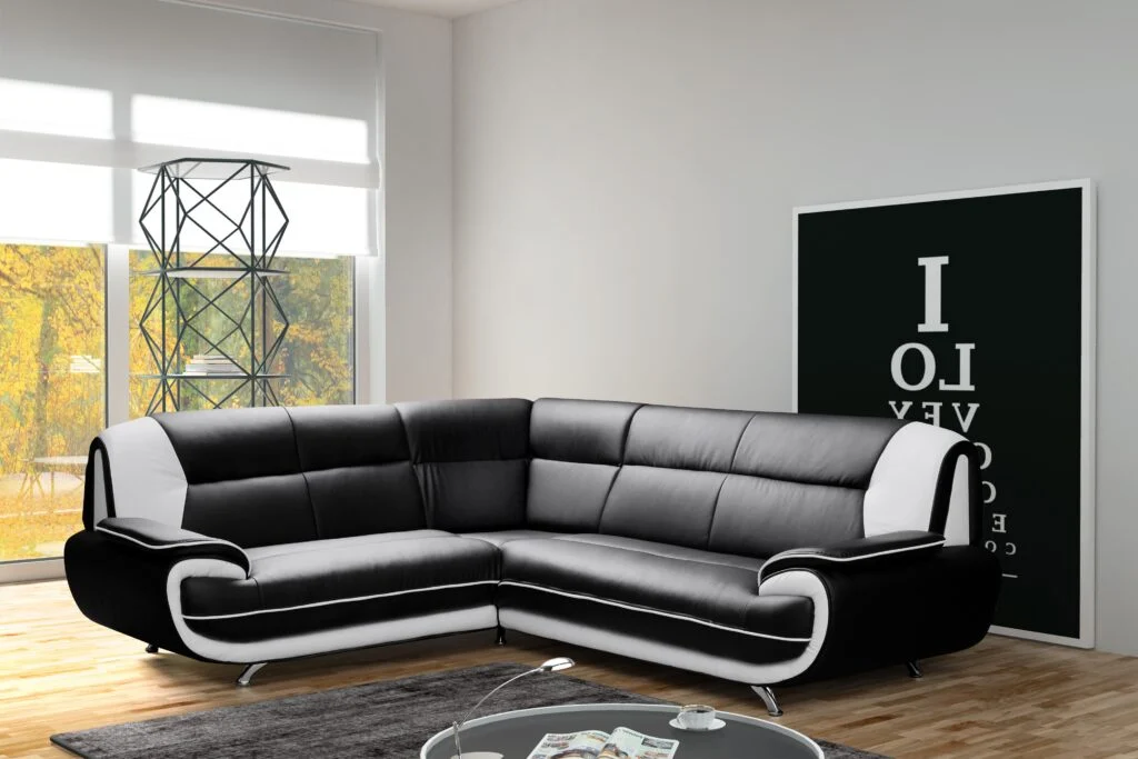 Ecksofa L-Form modern für das Wohnzimmer, Kunstleder Soft, PALERMO