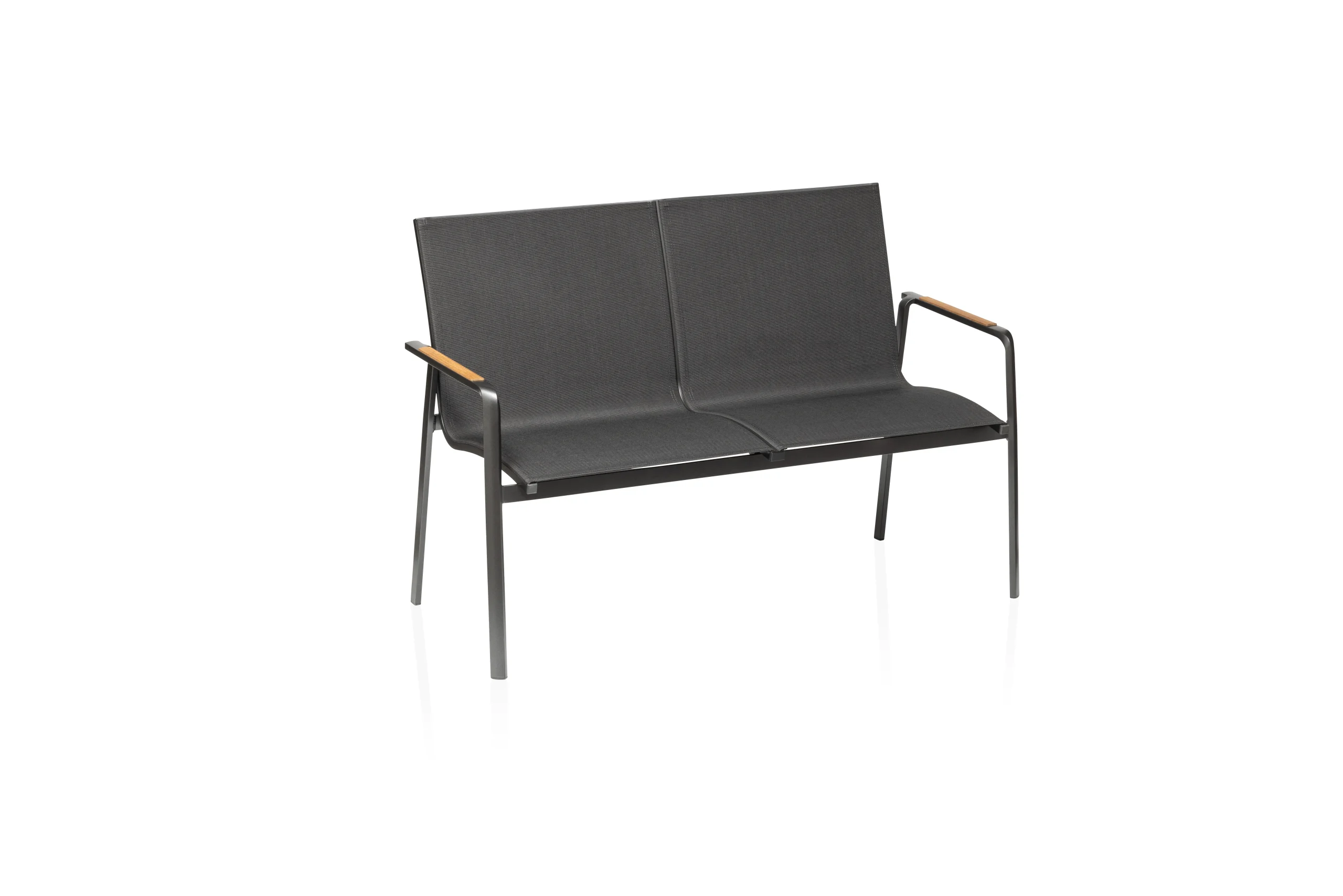 Kettler Diamond 2er Bank Aluminium/Outdoorgewebe