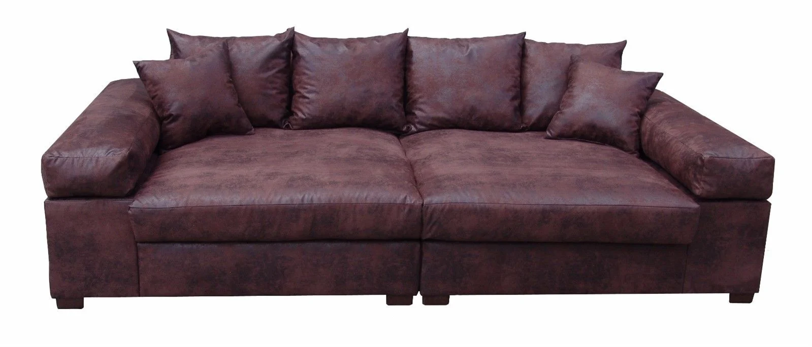Big Sofa Couchgarnitur Megasofa Riesensofa GULIA -Gobi 4 Vintage-Braun
