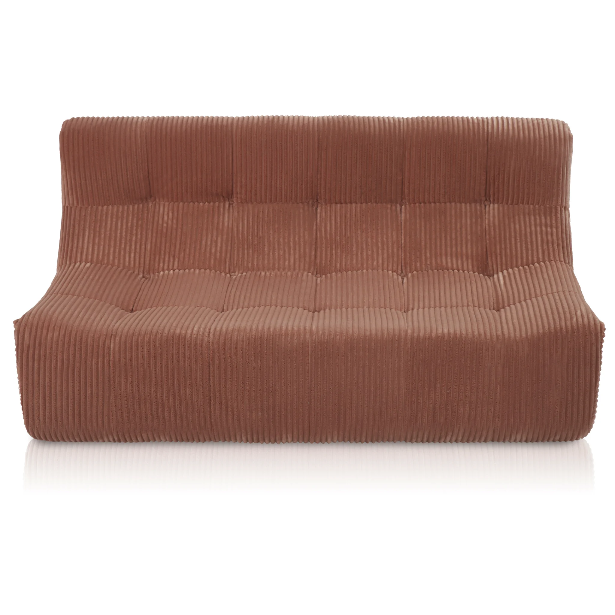 Rave 2,5-Sitzer Sofa Cordstoff Terrakotta/Rosa
