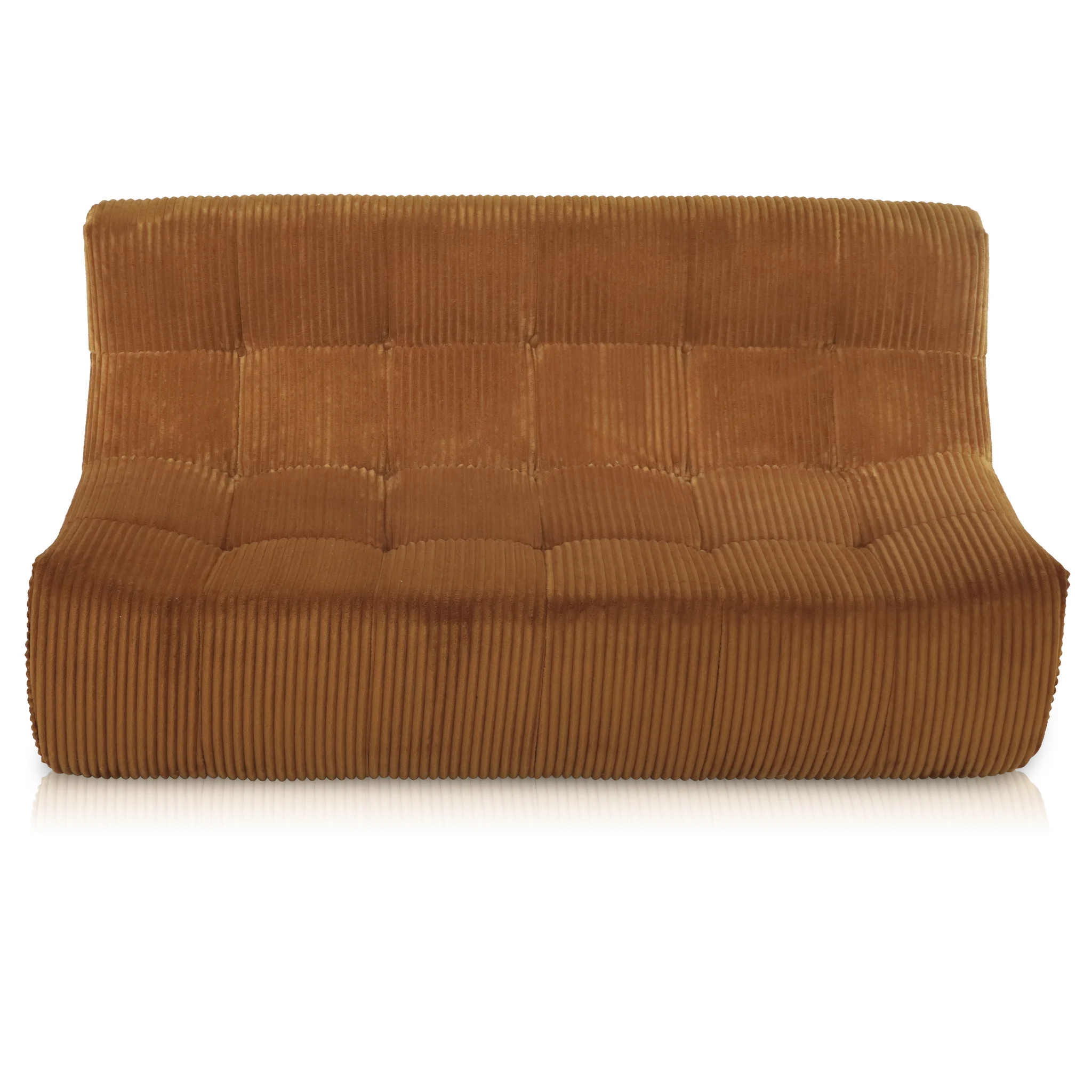Rave 2,5-Sitzer Sofa Cordstoff Ockergelb