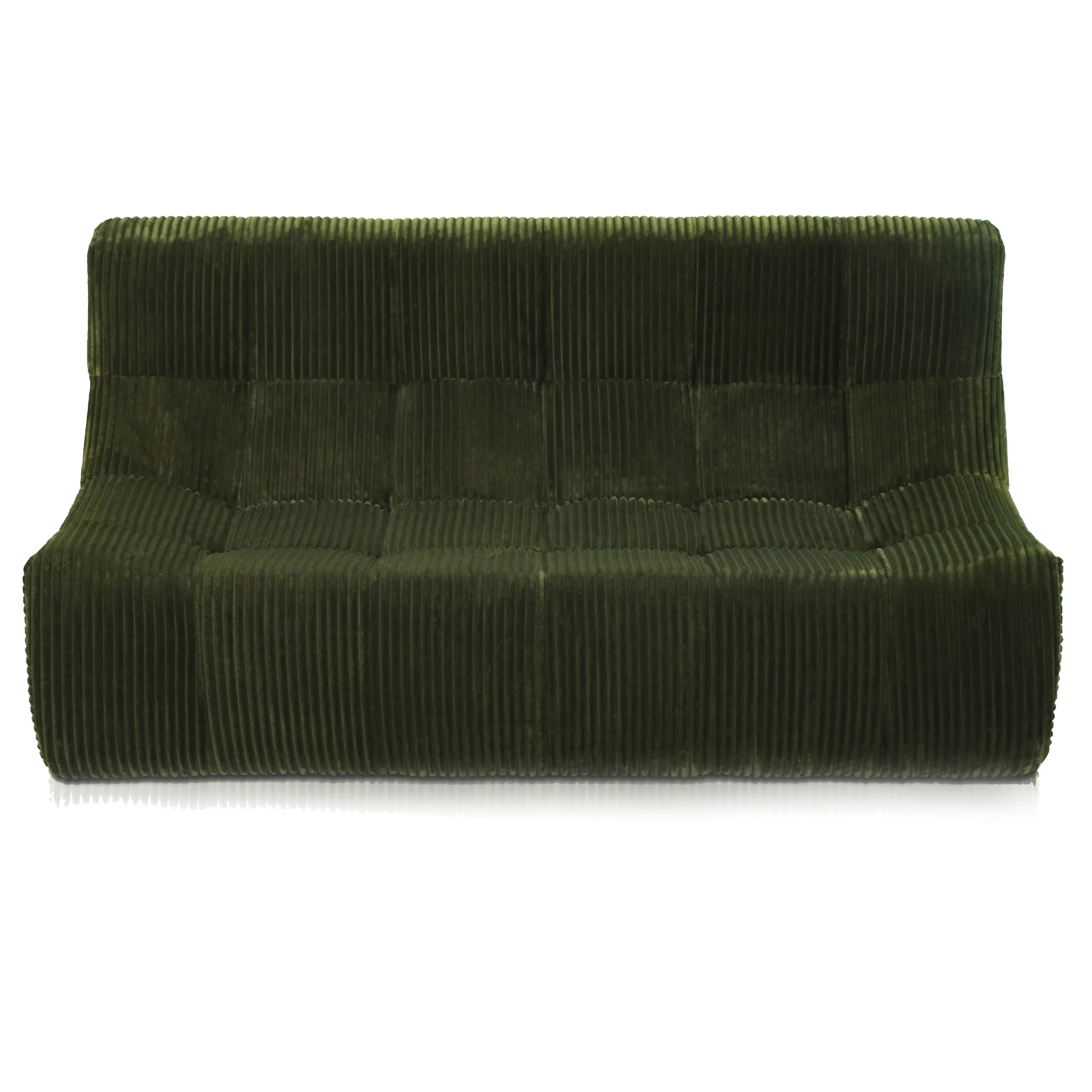 Rave 2,5-Sitzer Sofa Cordstoff Grün