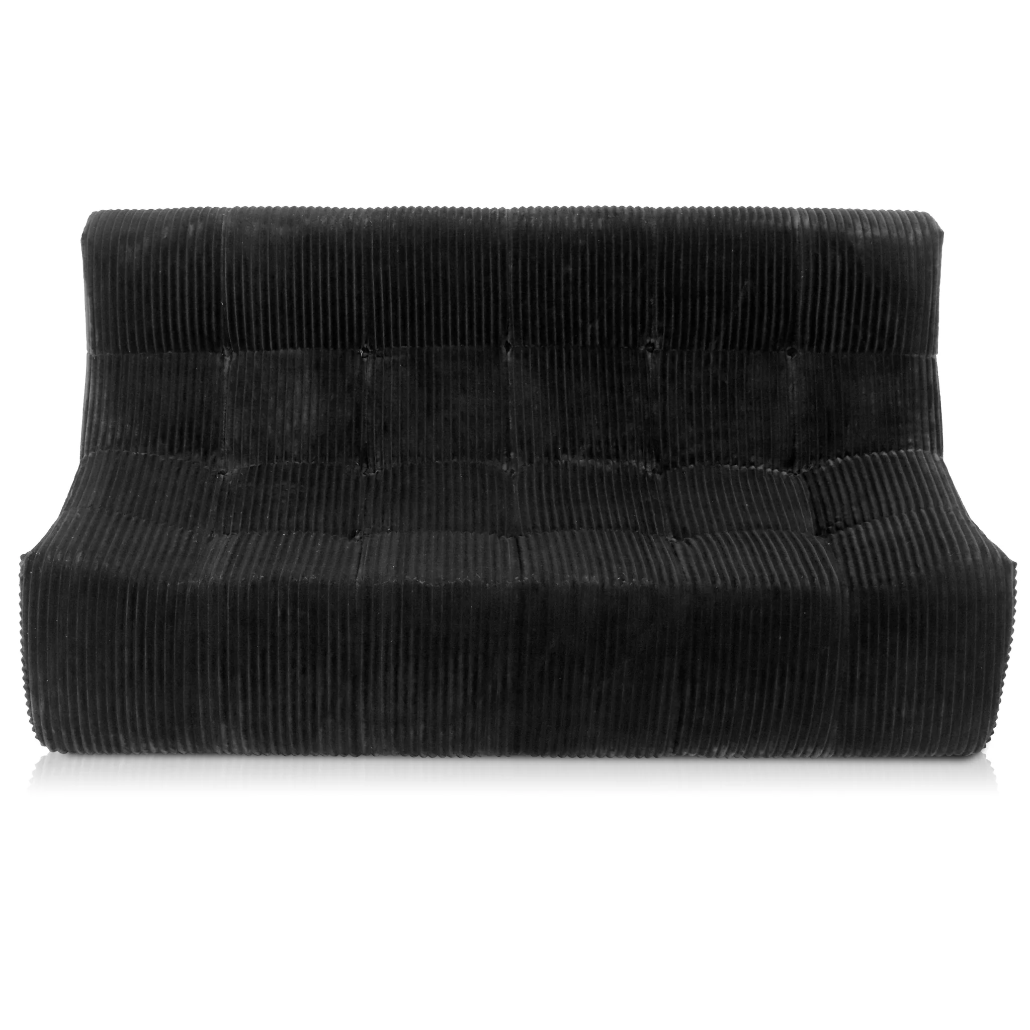 Rave 2,5-Sitzer Sofa Cordstoff Schwarz