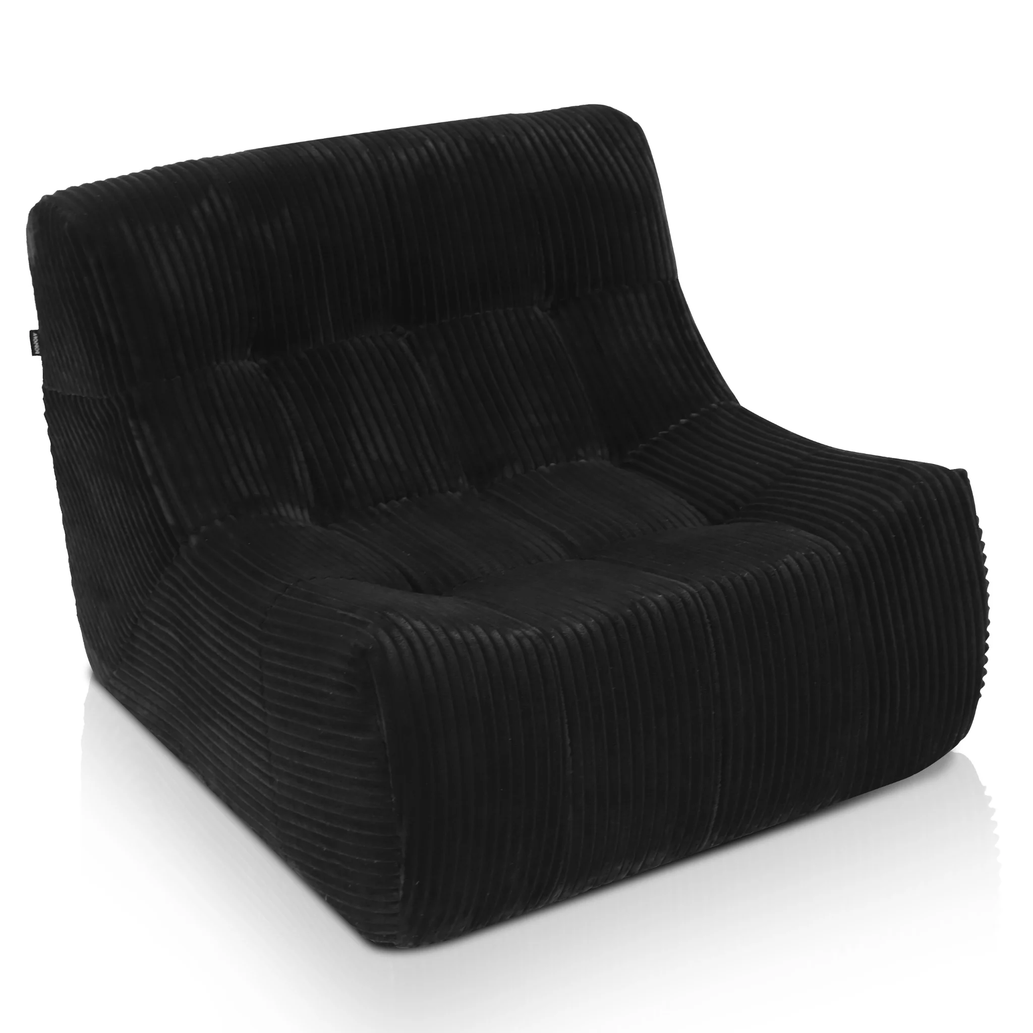 Sessel Rave Cordstoff Schwarz - Popsofa