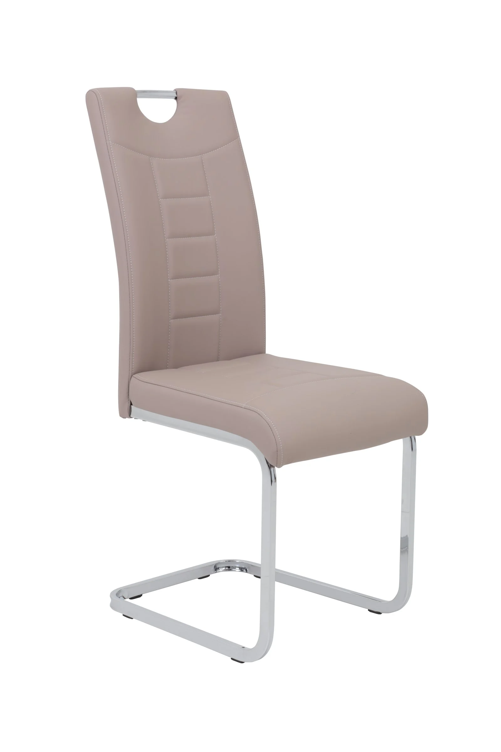 Esszimmerstühle Stuhl Freischwinger 2er Set RUBEN Cappuccino - Fun Möbel