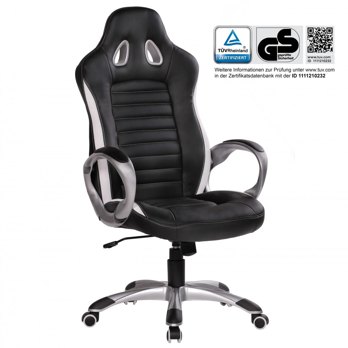 Drehstuhl Bürostuhl Chefsessel SPEED Schwarz - Fun Möbel