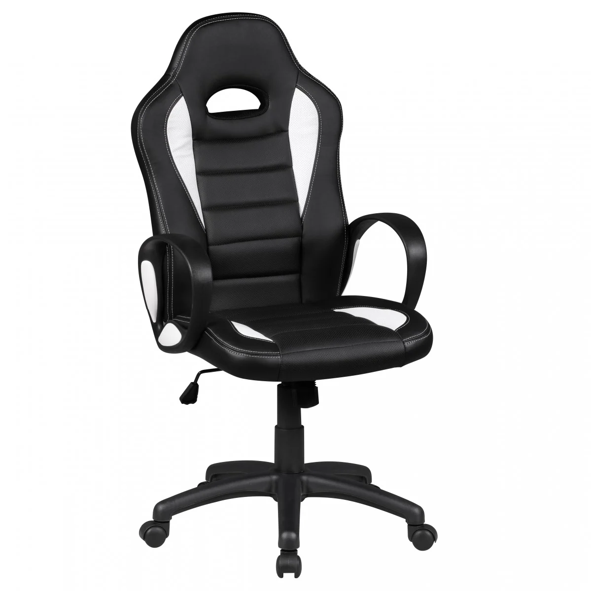Drehstuhl Bürostuhl Chefsessel FAST - Schwarz / Weiss