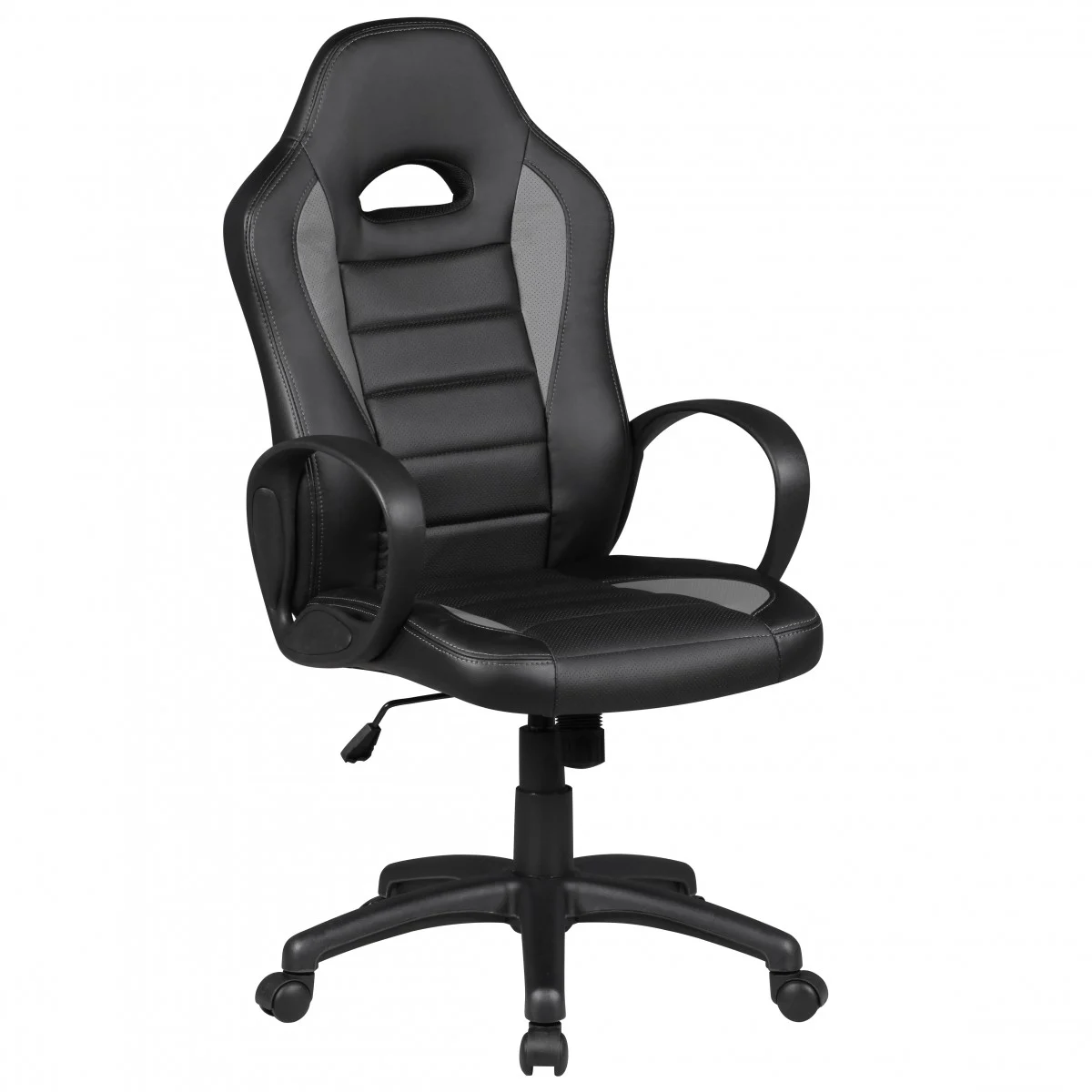 Drehstuhl Bürostuhl Chefsessel FAST - Schwarz / Grau