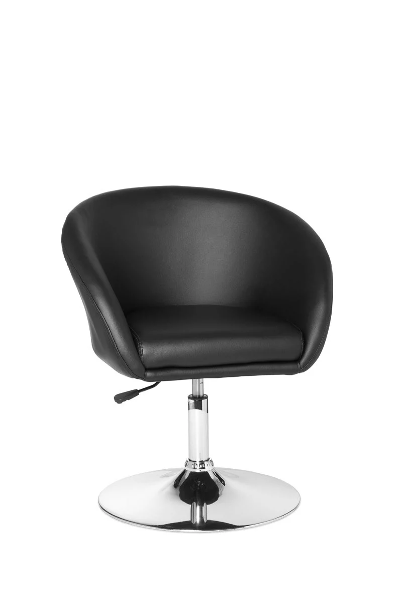 Sessel Cocktailsessel Lounger BERLIN in Kunstleder Schwarz - Fun Möbel