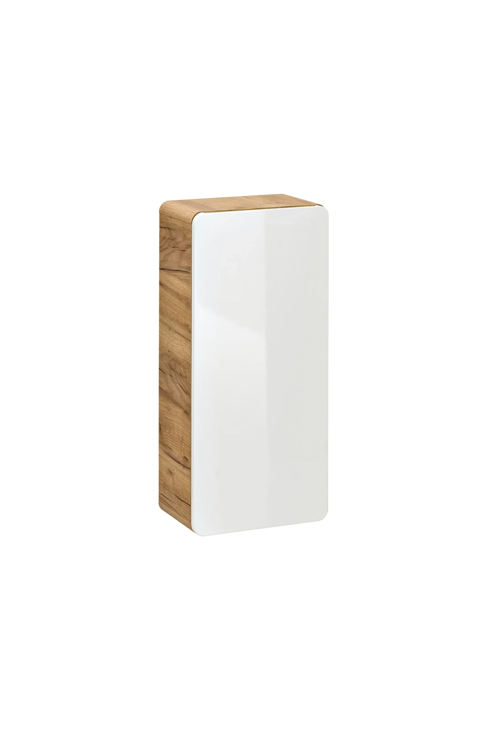 Badezimmer Hängeschrank 75x35x22 cm FERMO Weiss Hochglanz - Fun Moebel