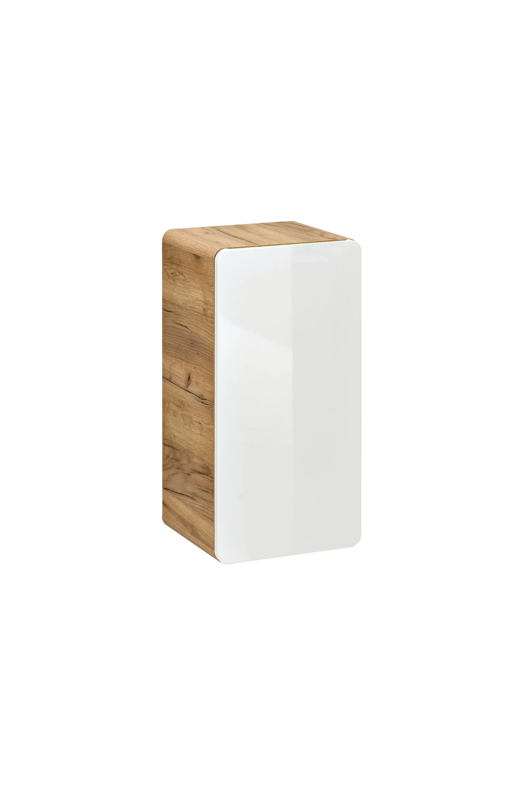 Badezimmer Hängeschrank 68x35x32 cm FERMO Weiss Hochglanz - Fun Moebel