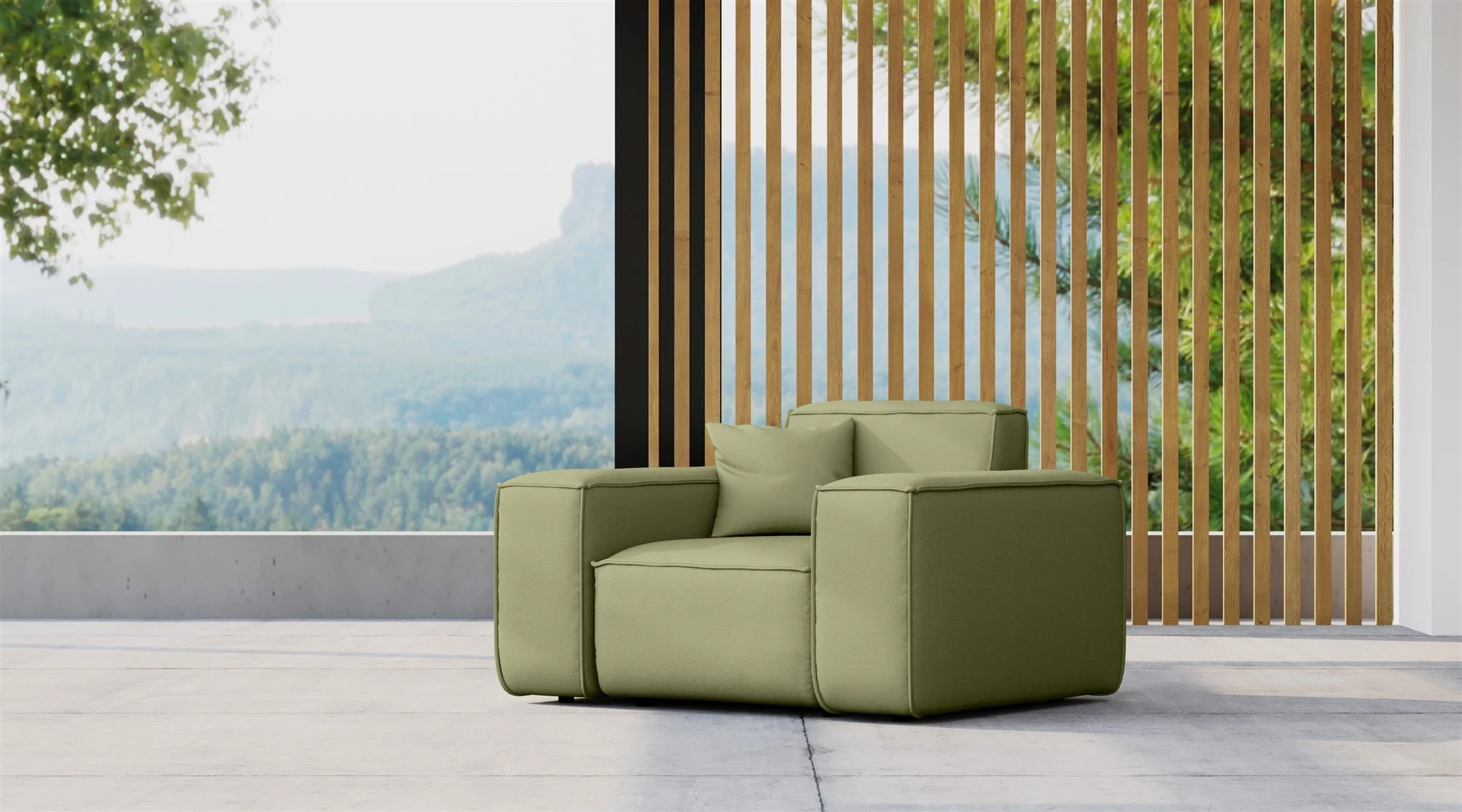Gartensessel Sessel Loungsessel SUMMER wetterfester Stoff NXL Lima - Fun Möbel