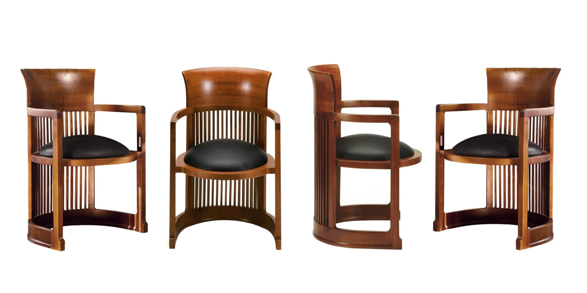 Set 4 barrel stuhl 606 - Made Milano