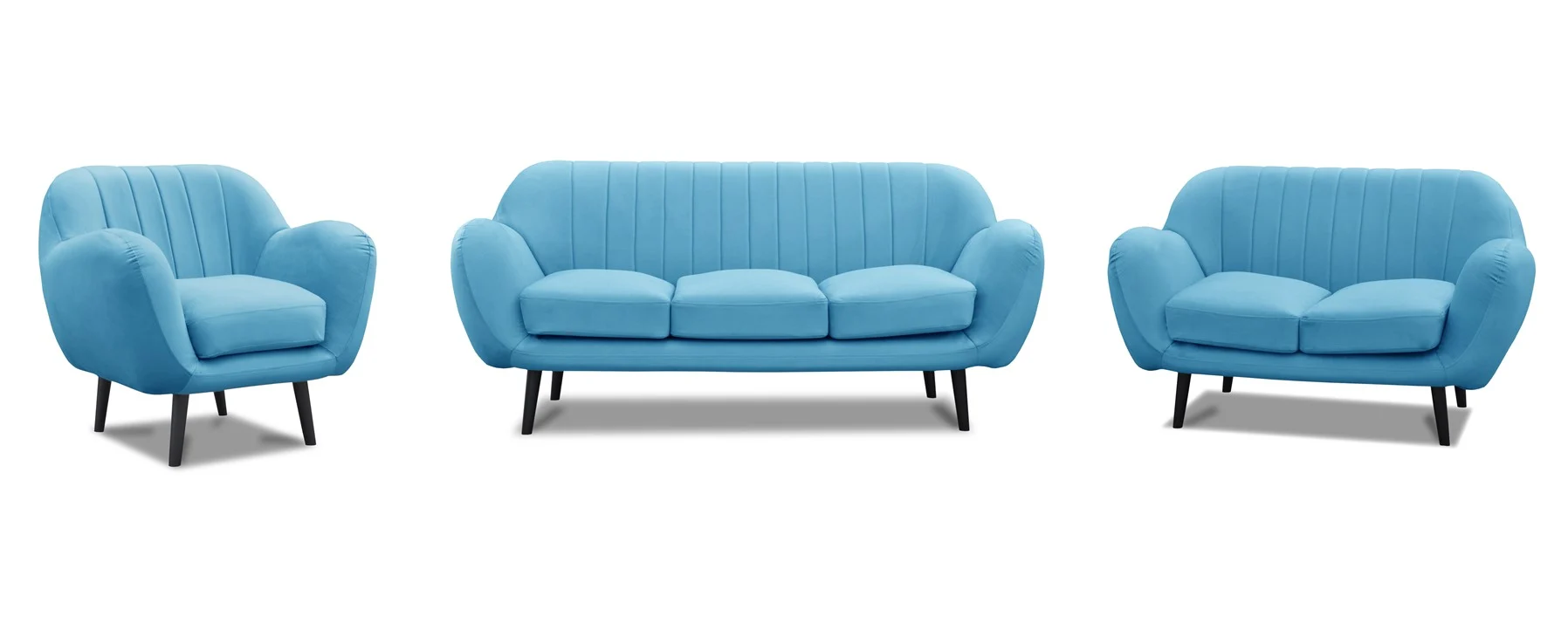 Sofa Set ADAMO 3-2-1 in diversen Stoff und Farbvarianten