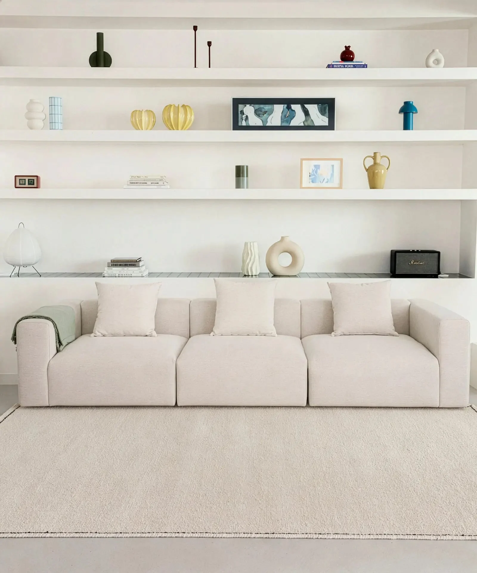 4-Sitzer Modulsofa bezogen mit Stoff Rist