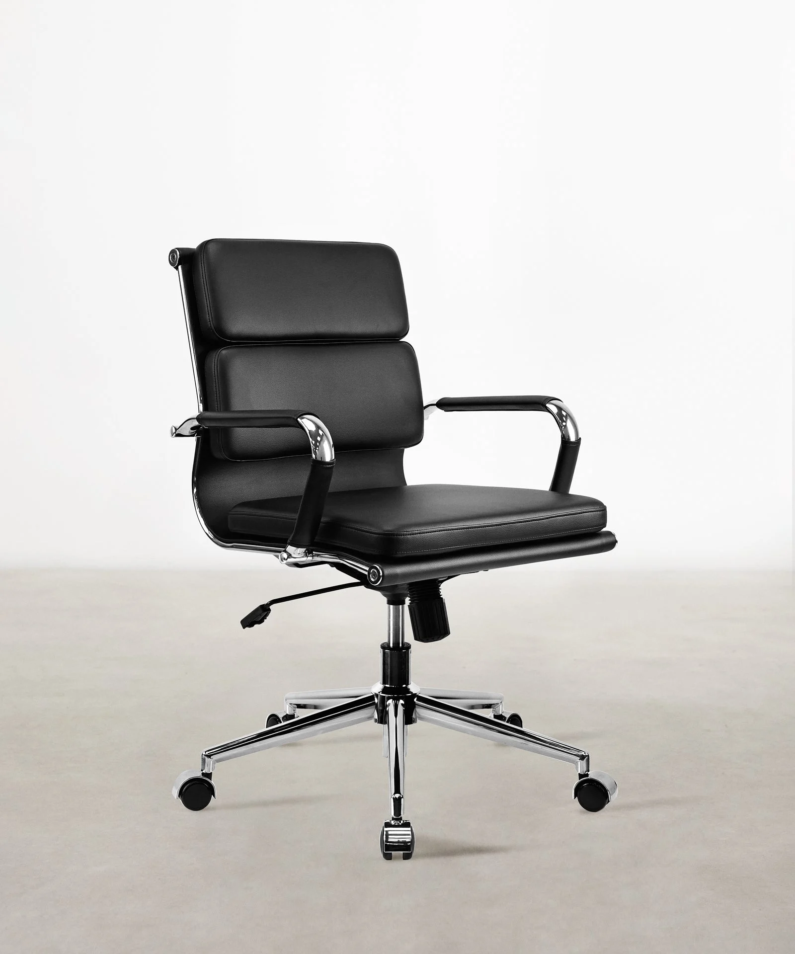 Bürostuhl aus Leder Low Back Jackson - Northdeco