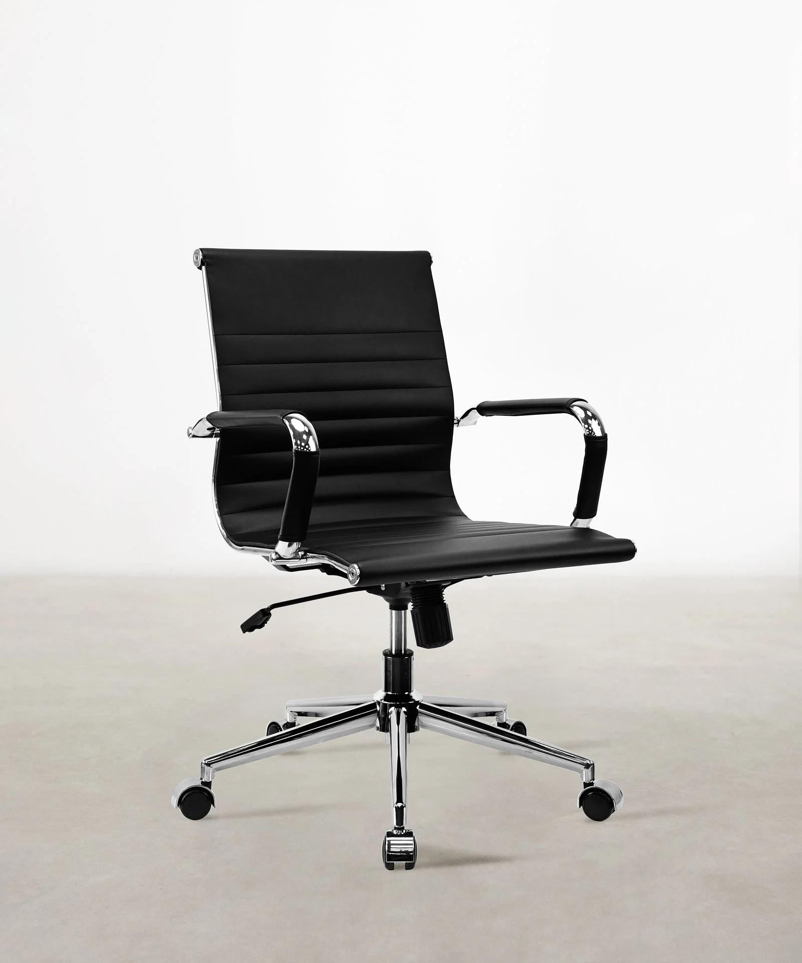 Bürostuhl aus Leder Larsen Low Back - NORTHDECO