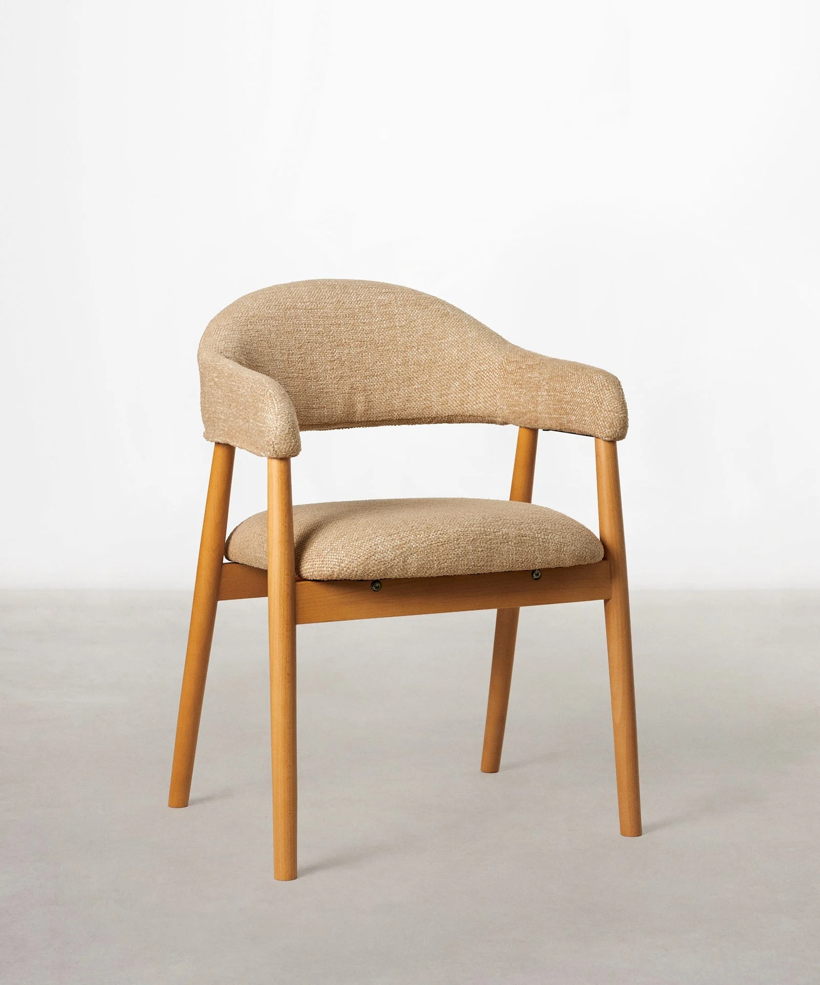 Chaise de salle à manger en métal rembourrée Tesa - Northdeco