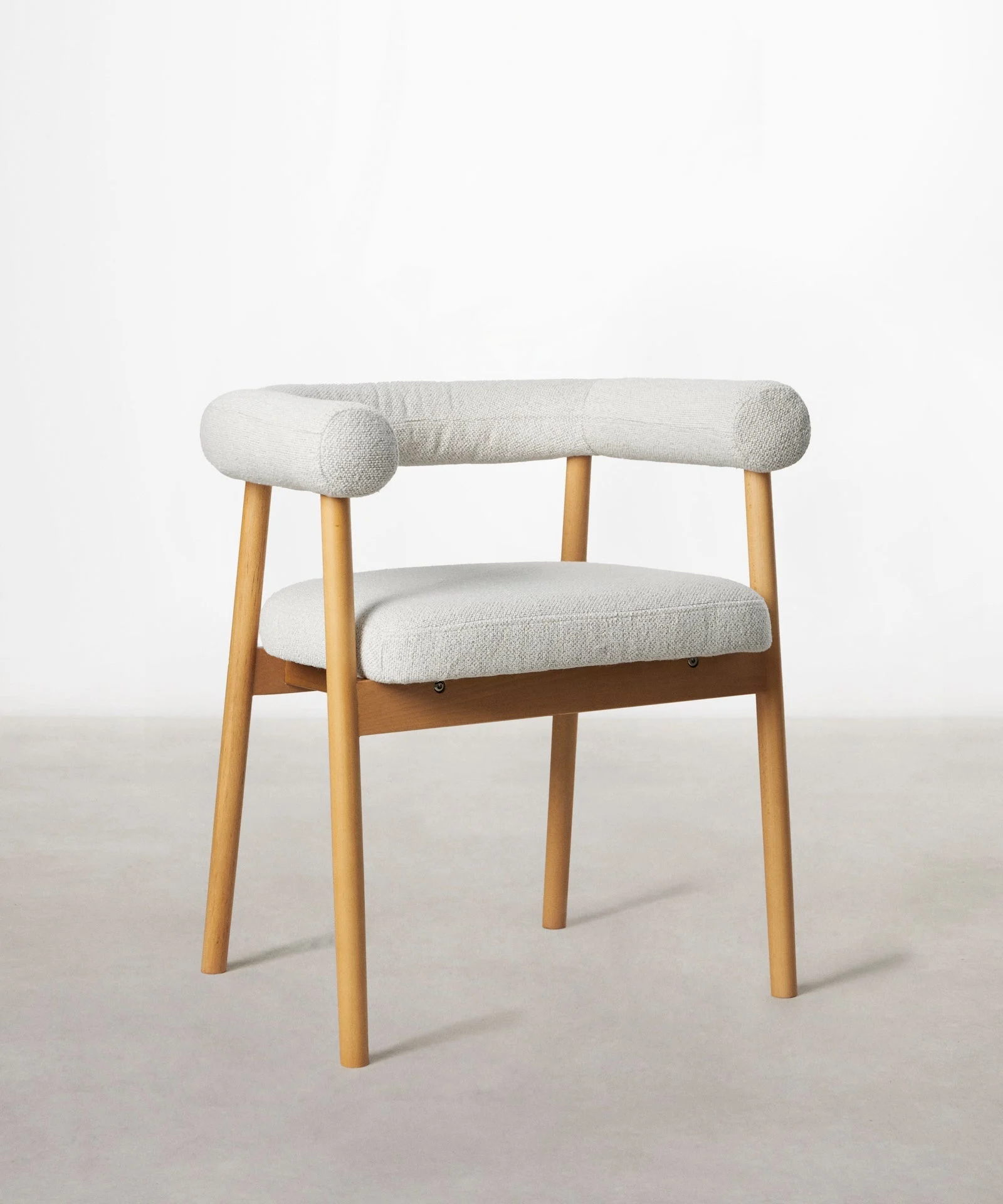 Silla de Comedor en Madera y Tapizada Sparks - Northdeco