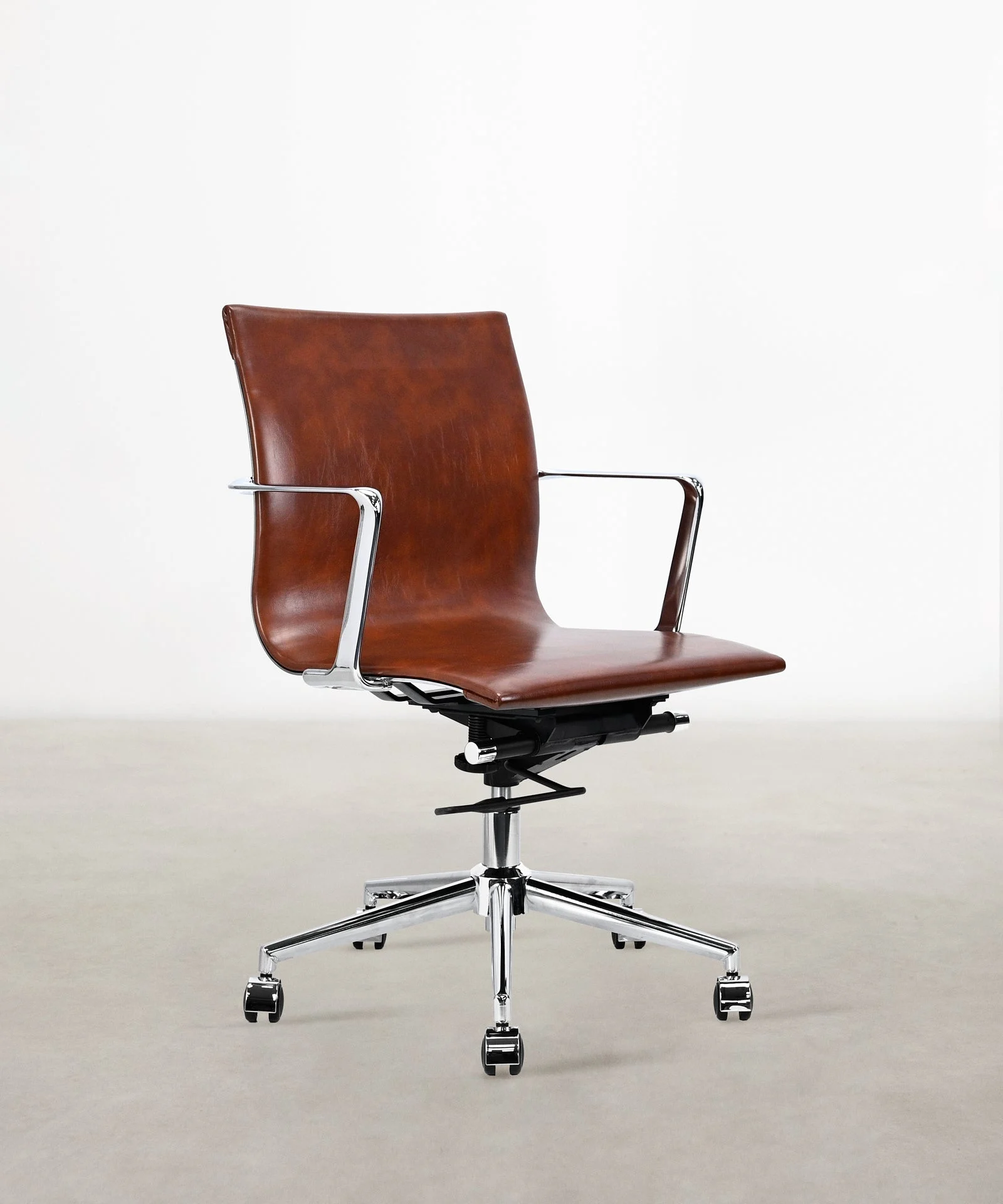 Bürostuhl aus Kunstleder Low Back Dafne - Northdeco
