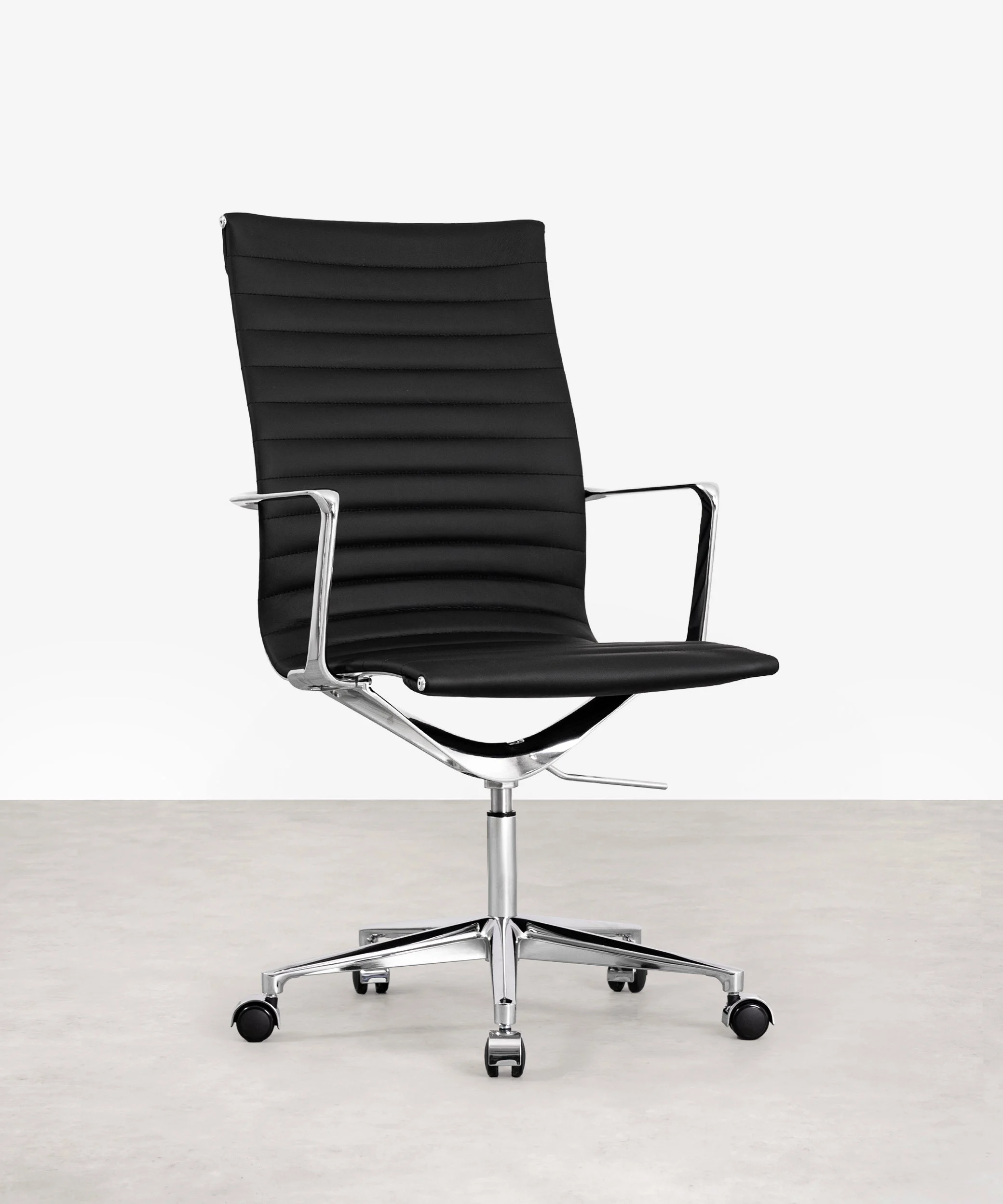 Chaise de Bureau en Cuir High Back Baltimore - Northdeco