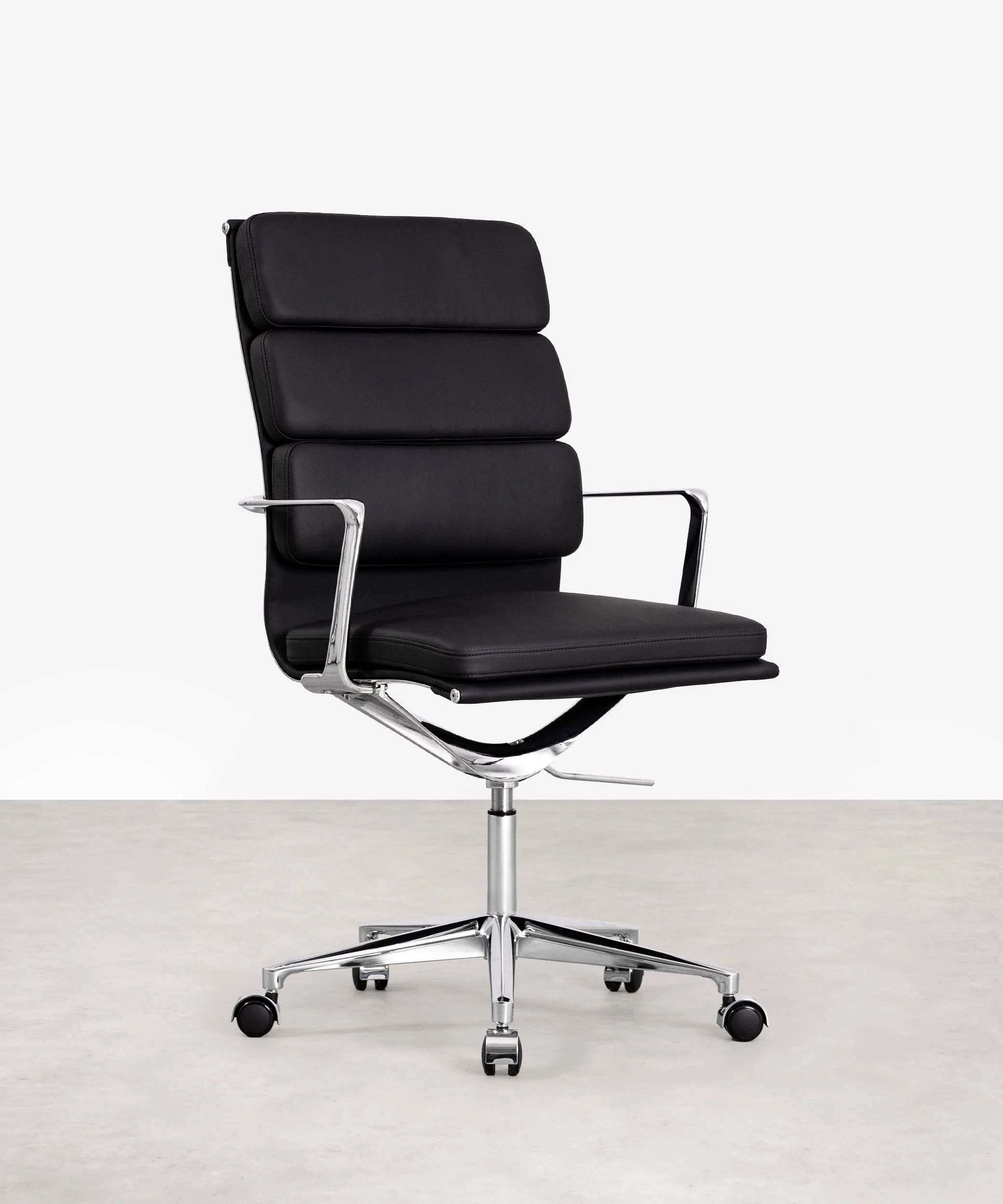 Chaise de Bureau en Cuir High Back Boston - Northdeco