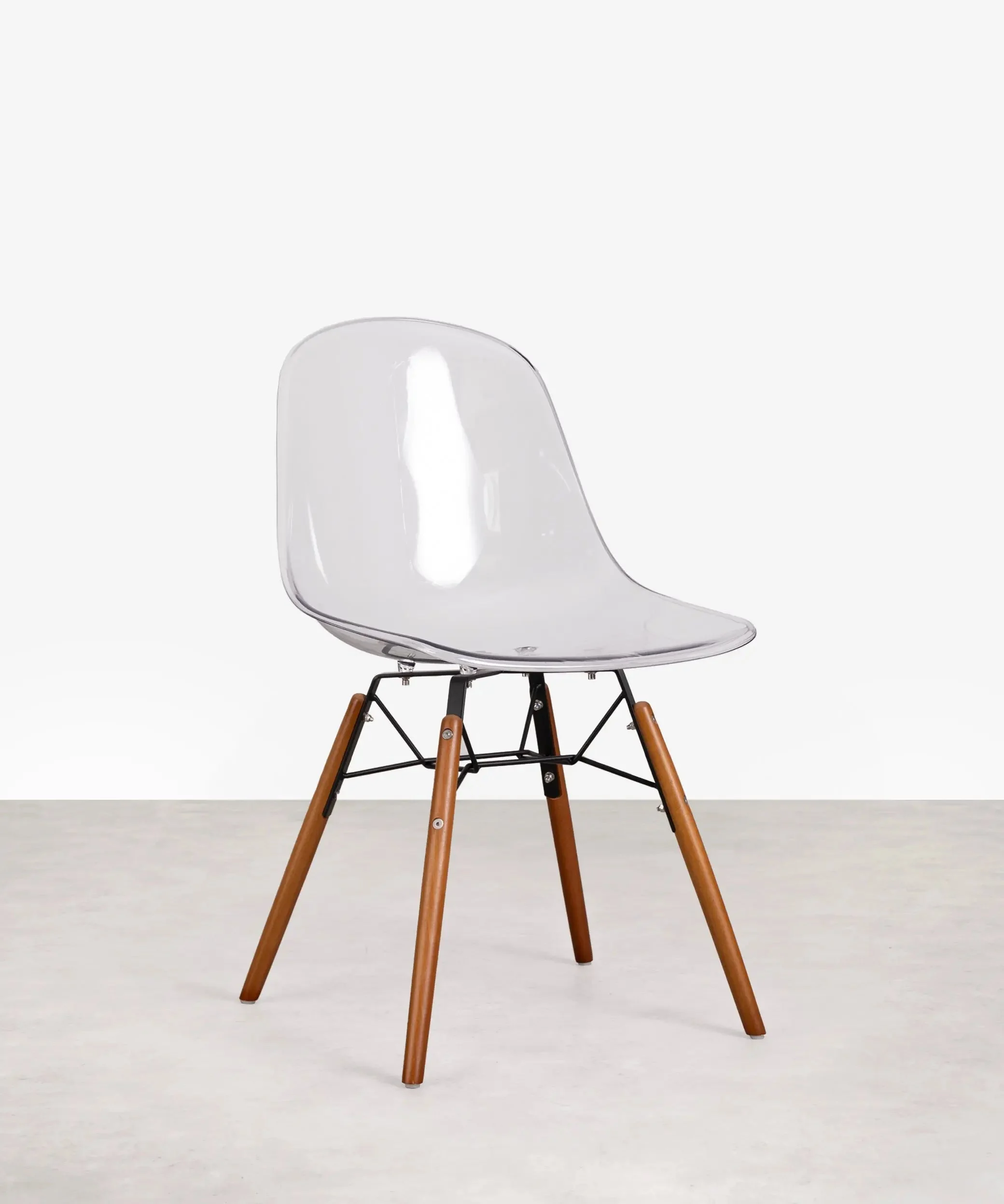 Stuhl aus Polycarbonat und Holz Elon - NORTHDECO