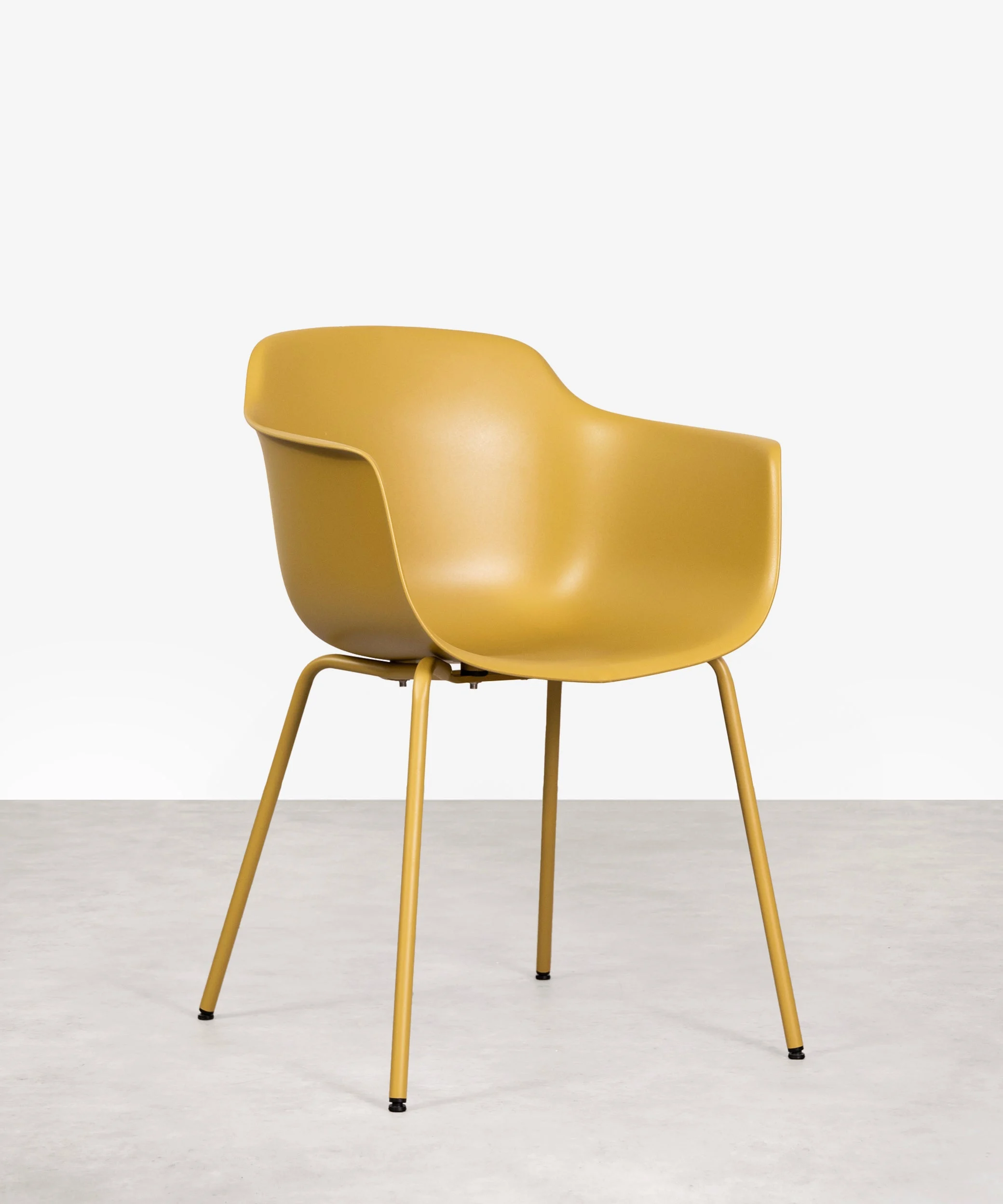 Silla de Polipropileno y Metal con Reposabrazos Elton Arms - NORTHDECO