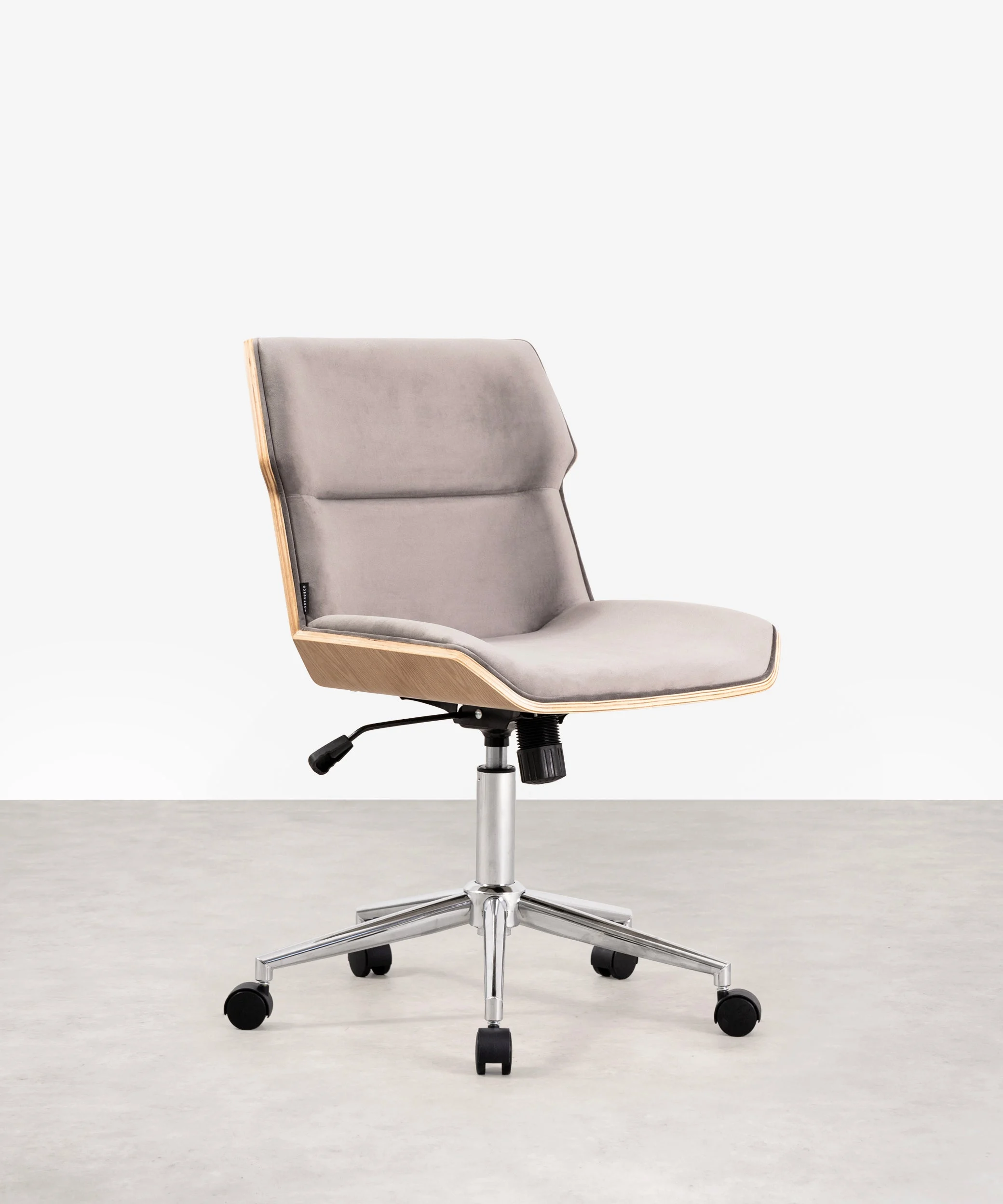 Bürostuhl aus Holz mit Polsterung Lenox - Northdeco