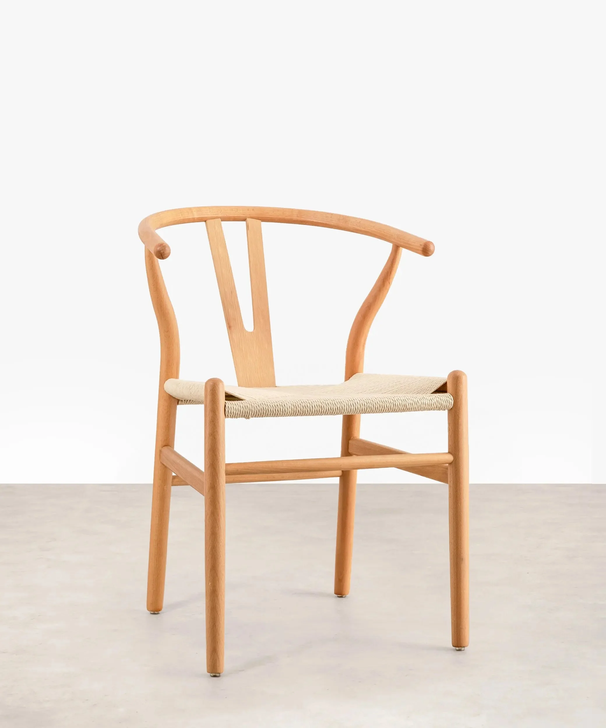 Esszimmerstuhl aus Holz und geflochtener Kordel Uish - High Quality