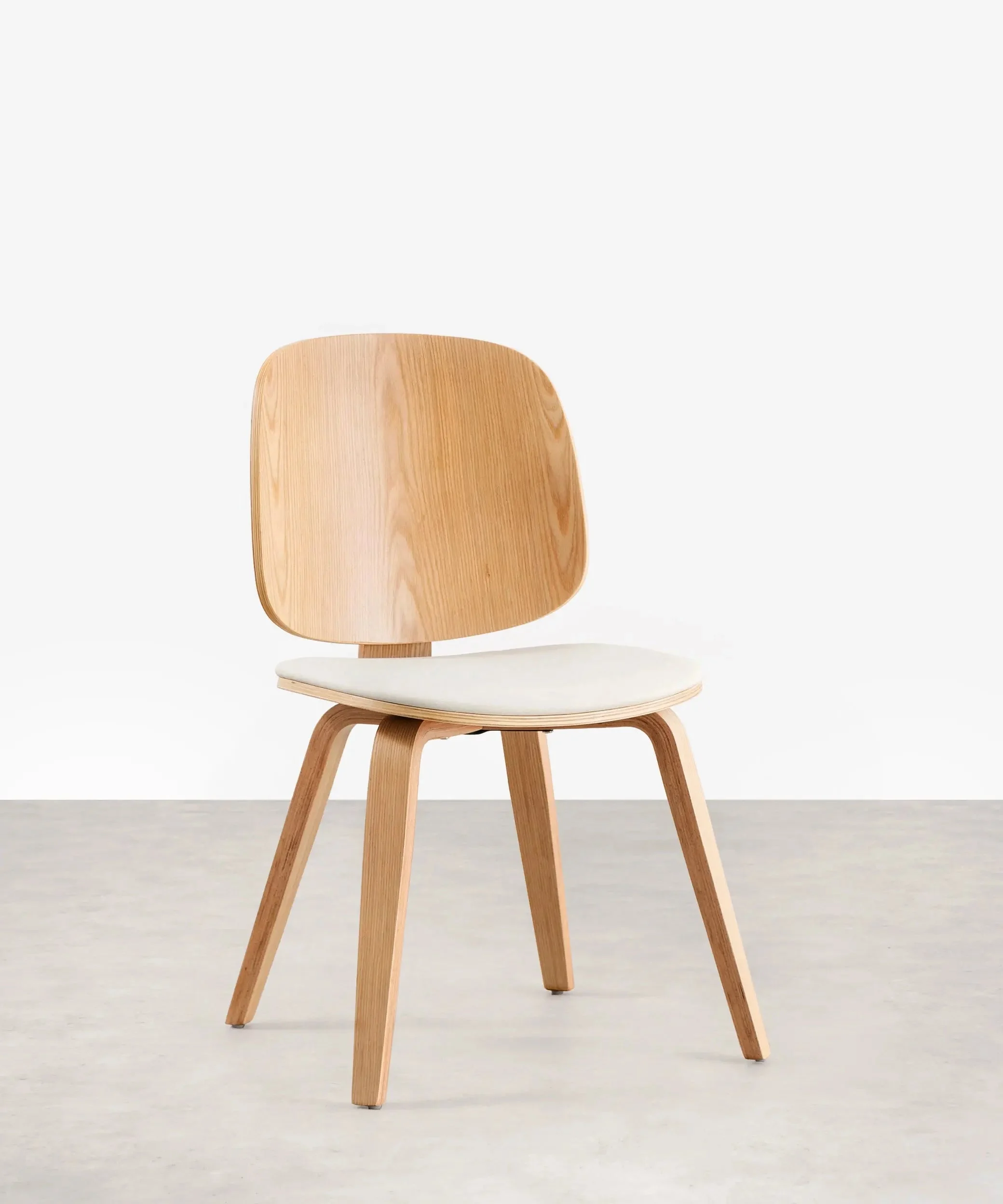 Silla de Comedor en Madera y Tapizada Anouk - Northdeco