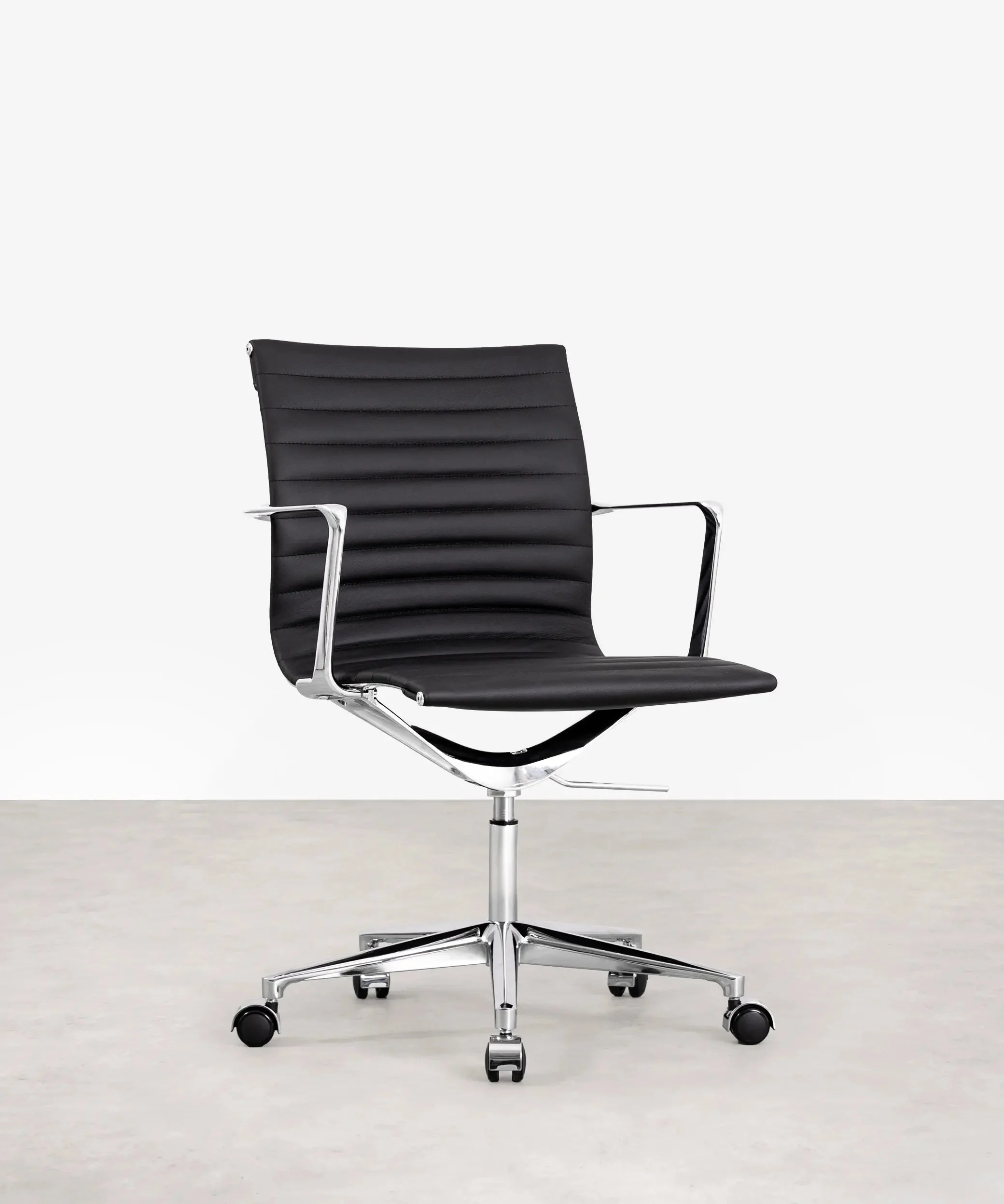 Silla de Oficina en Piel Low Base Baltimore - Northdeco