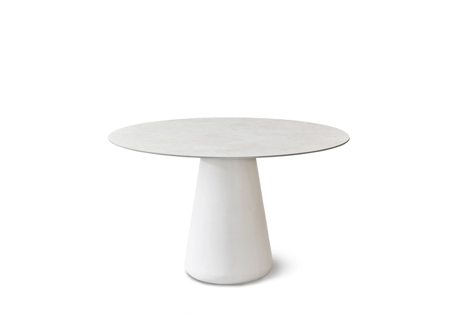 Solpuri Queen Dining Tisch Beton/Aluminium/Dekton Ivory rund