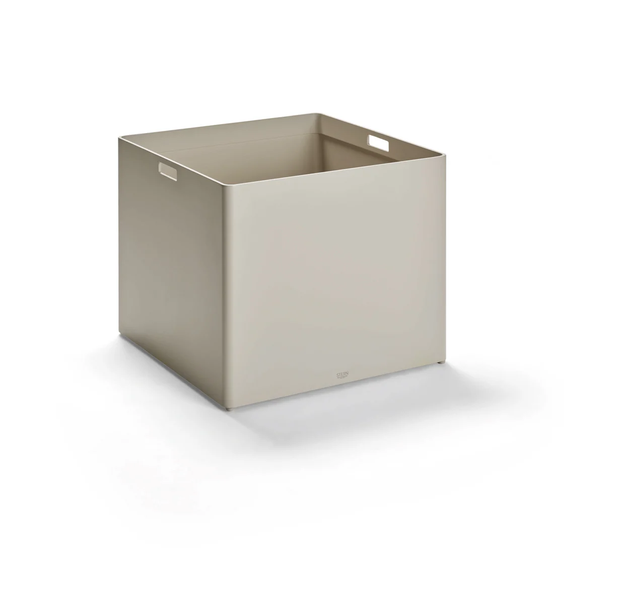 Stern Pflanzgefäß Aluminium/greige