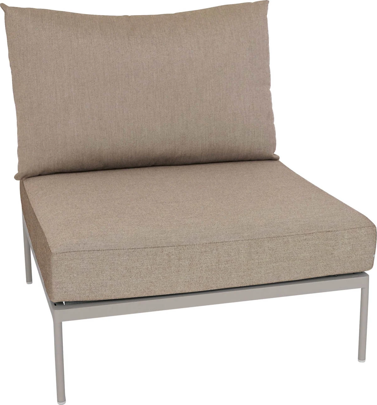 Stern Coco Lounge Mittelelement Aluminium greige inkl. Kissen